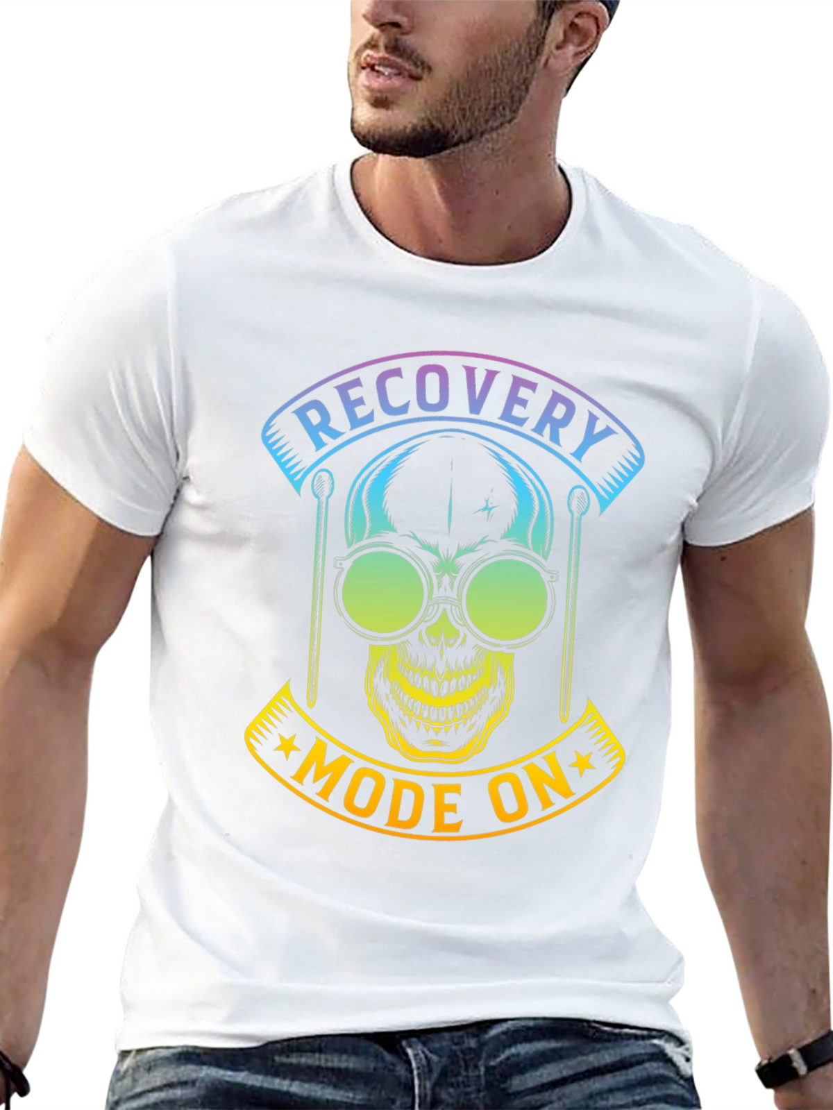 Recovery Mode On Skull T-Shirt