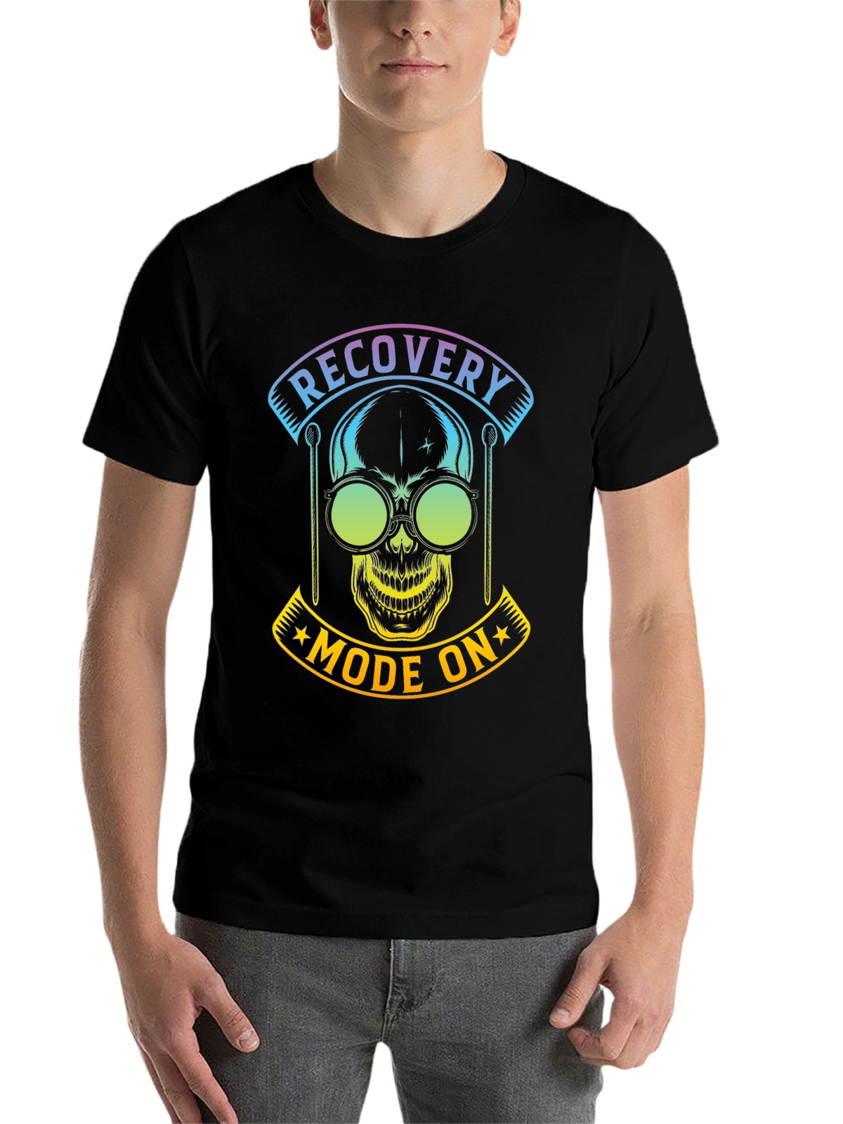 Recovery Mode On Skull T-Shirt