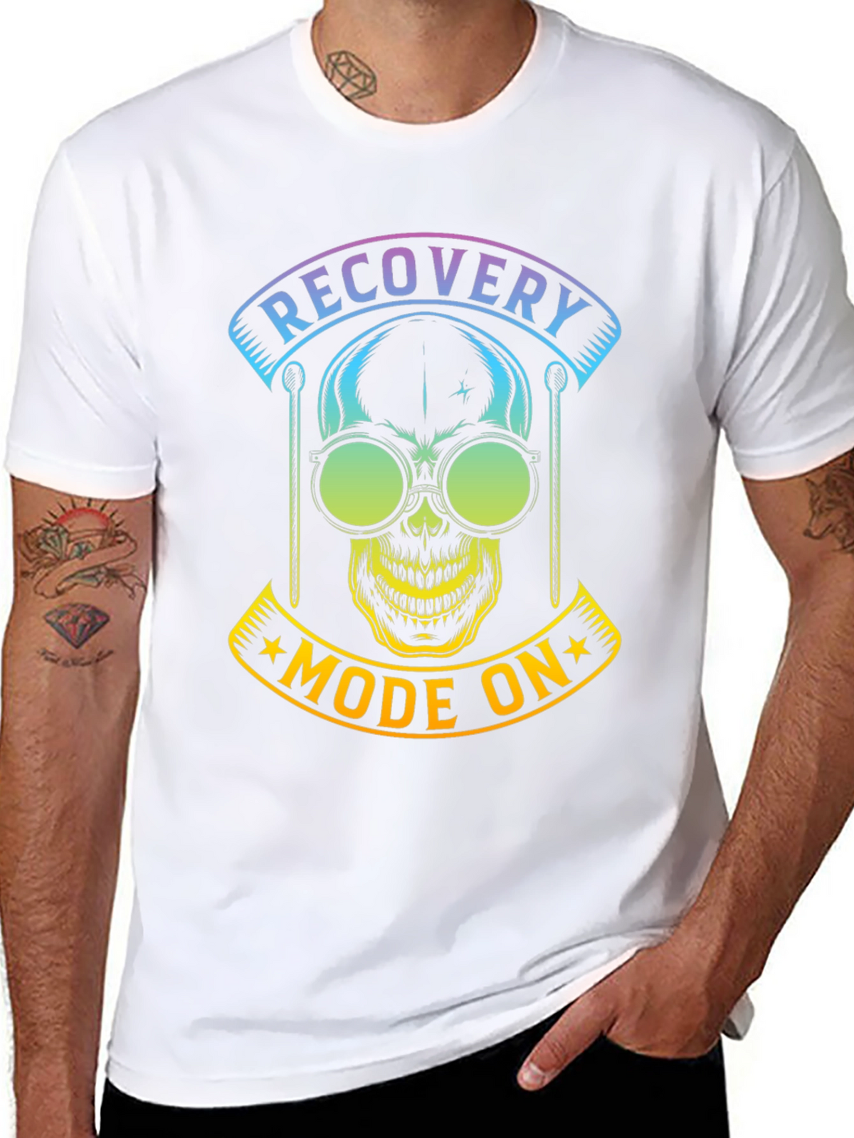Recovery Mode On Skull T-Shirt