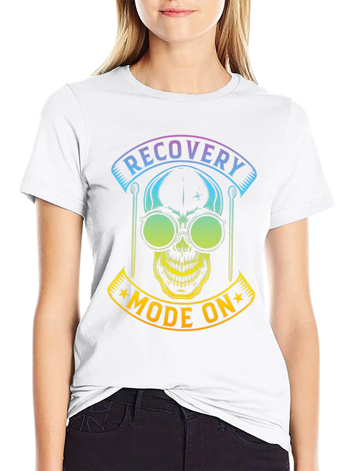 Recovery Mode On Skull T-Shirt