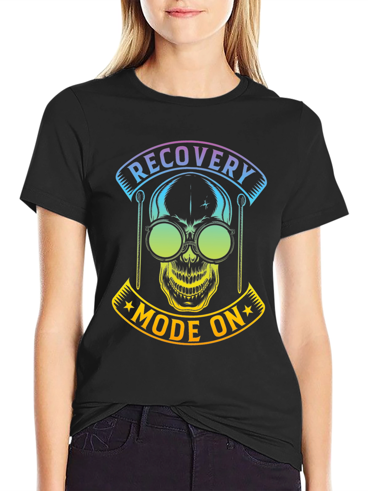 Recovery Mode On Skull T-Shirt