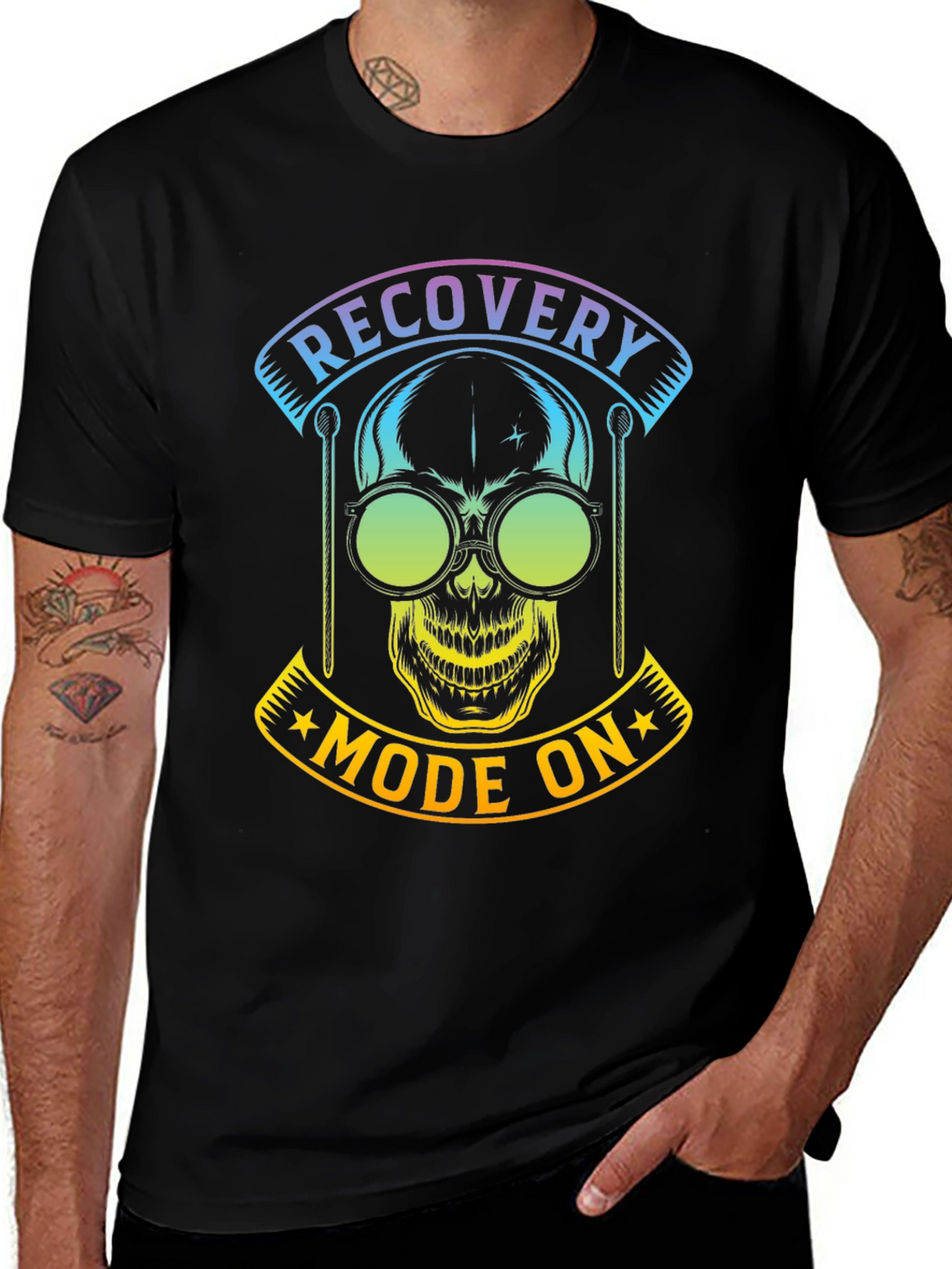 Recovery Mode On Skull T-Shirt
