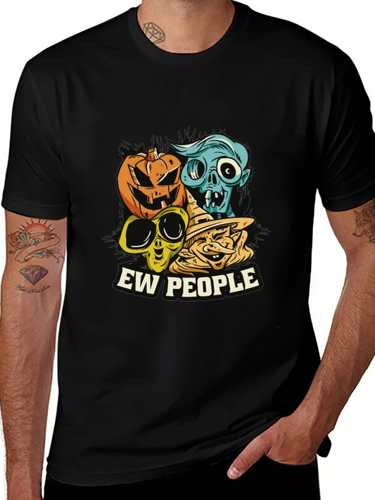 Ew People Halloween Graphic Tee - Spooky Season T-Shirt