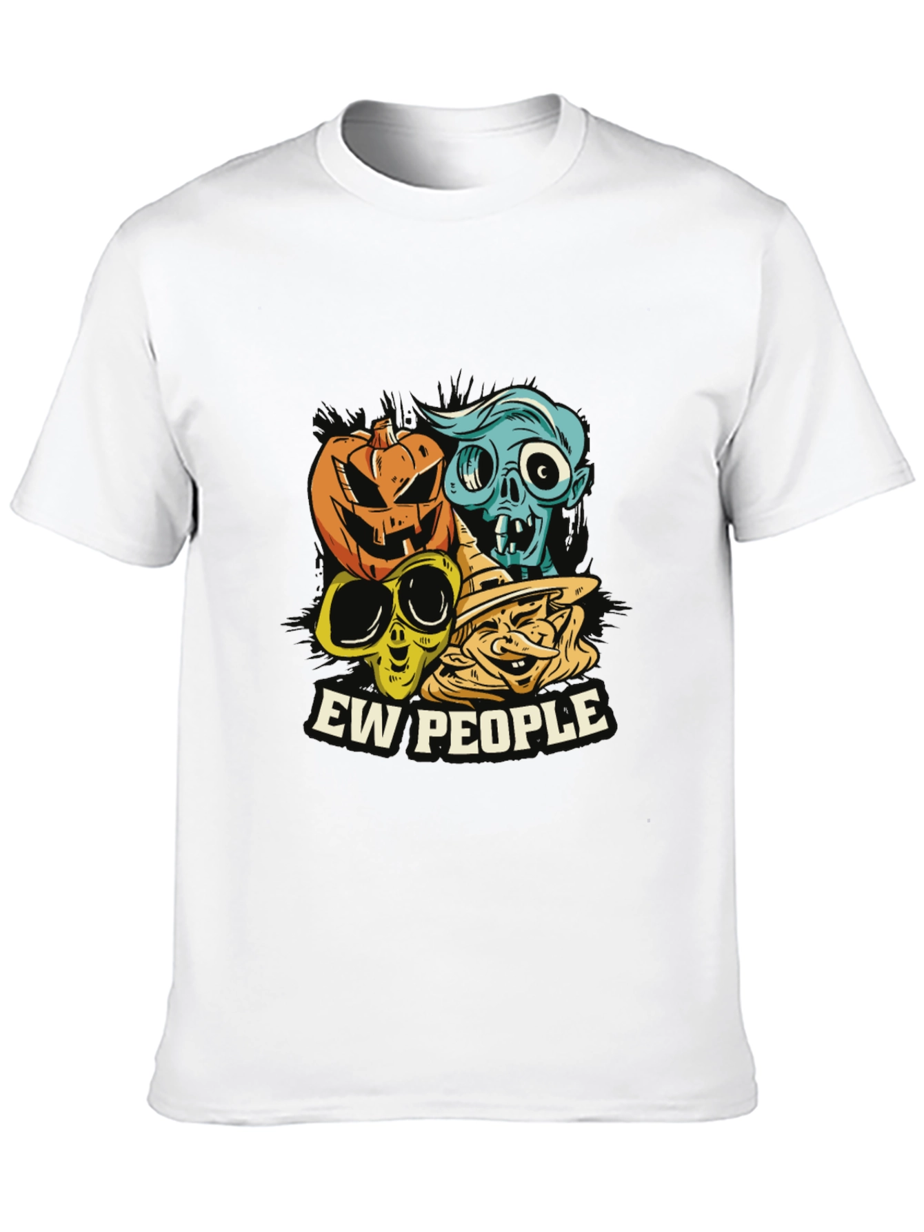 Ew People Halloween Graphic Tee - Spooky Season T-Shirt