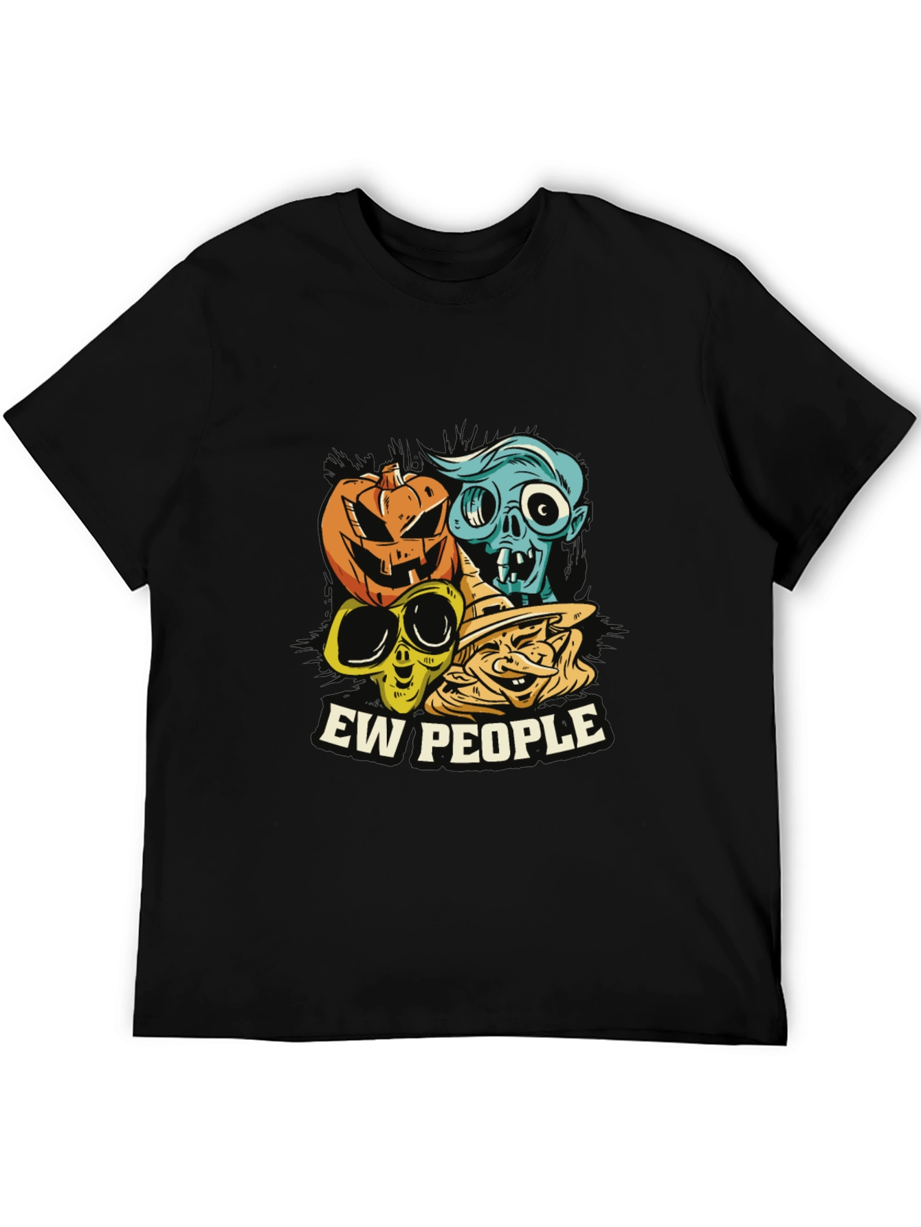 Ew People Halloween Graphic Tee - Spooky Season T-Shirt