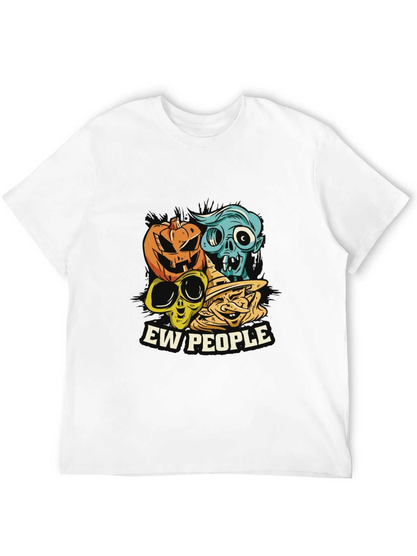 Ew People Halloween Graphic Tee - Spooky Season T-Shirt