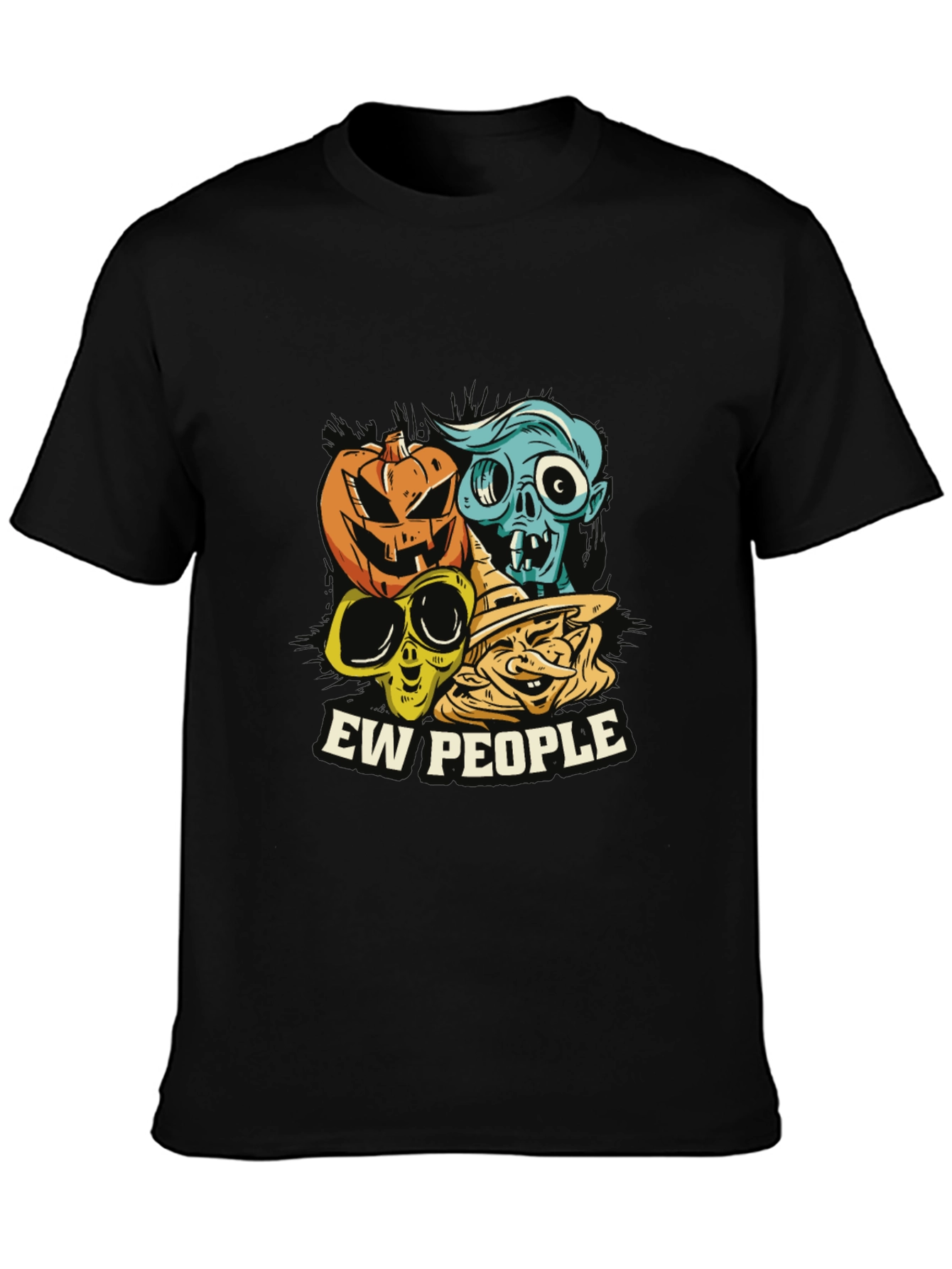 Ew People Halloween Graphic Tee - Spooky Season T-Shirt