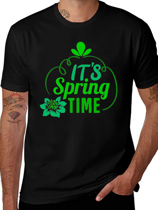 Its Spring Time Black Graphic Tee