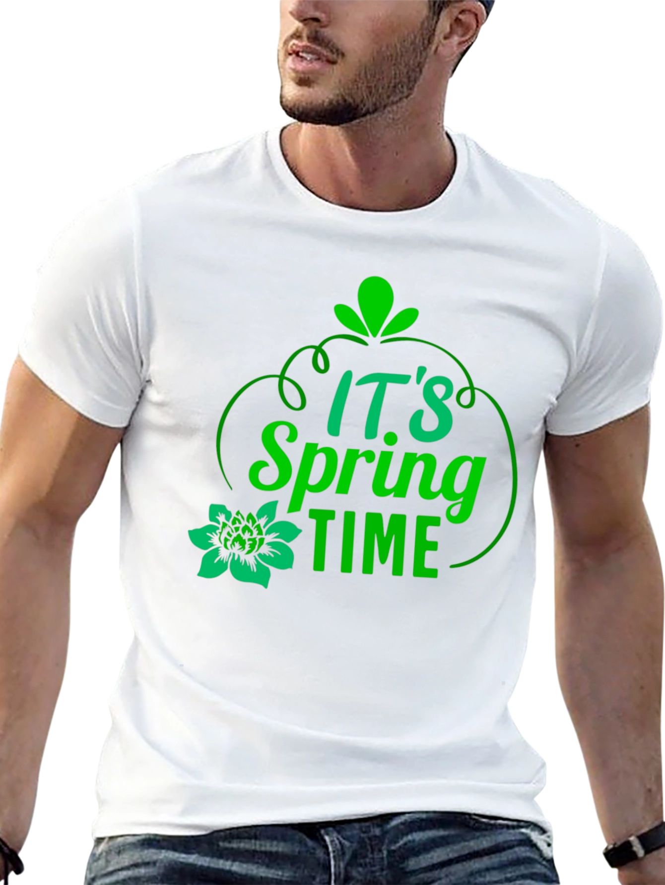 Its Spring Time Black Graphic Tee