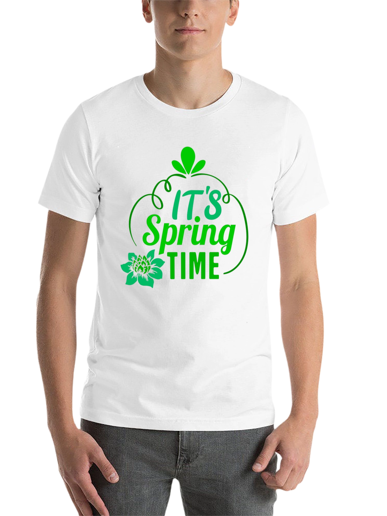 Its Spring Time Black Graphic Tee