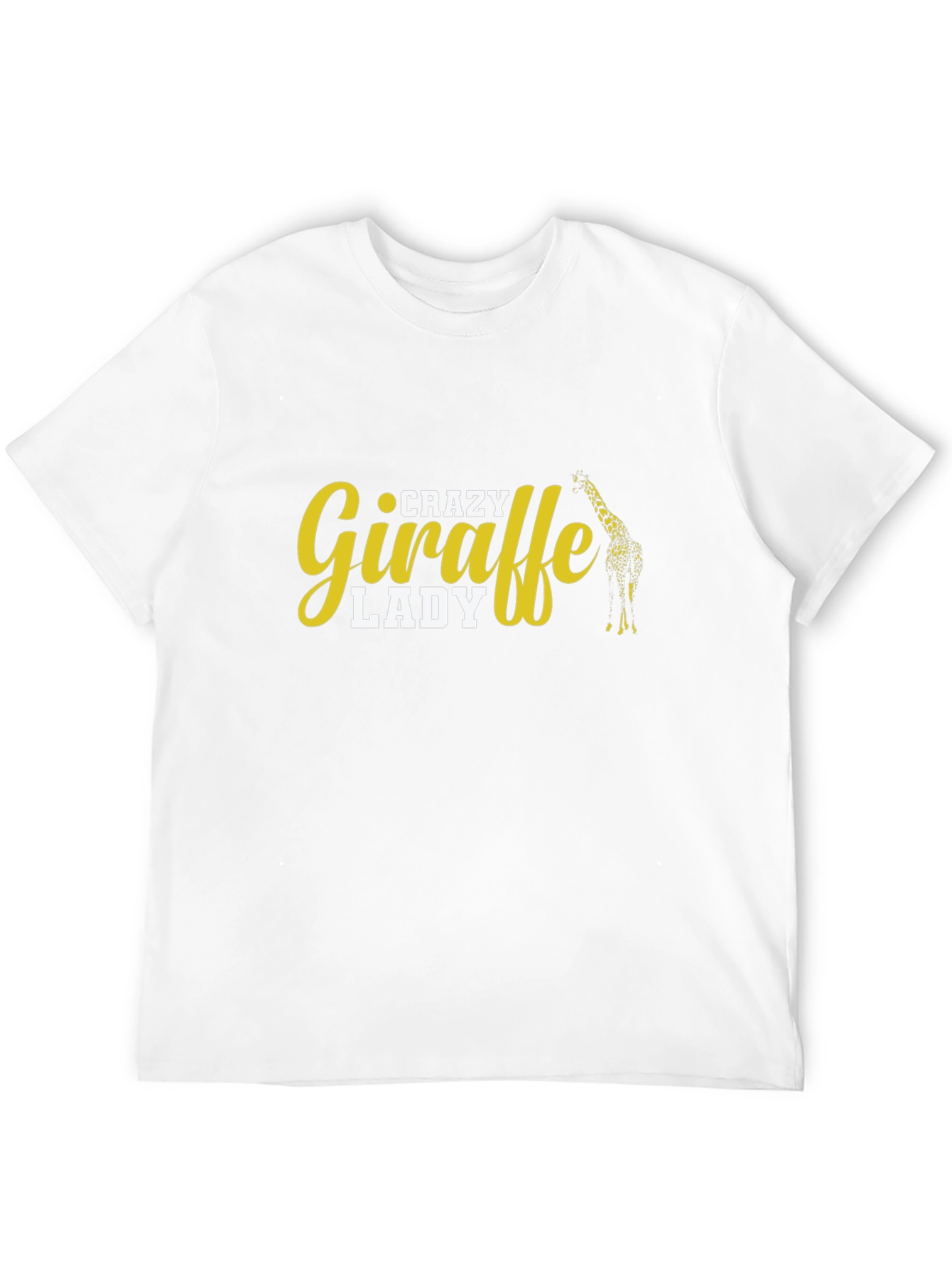 Crazy Giraffe Lady T-Shirt - Black