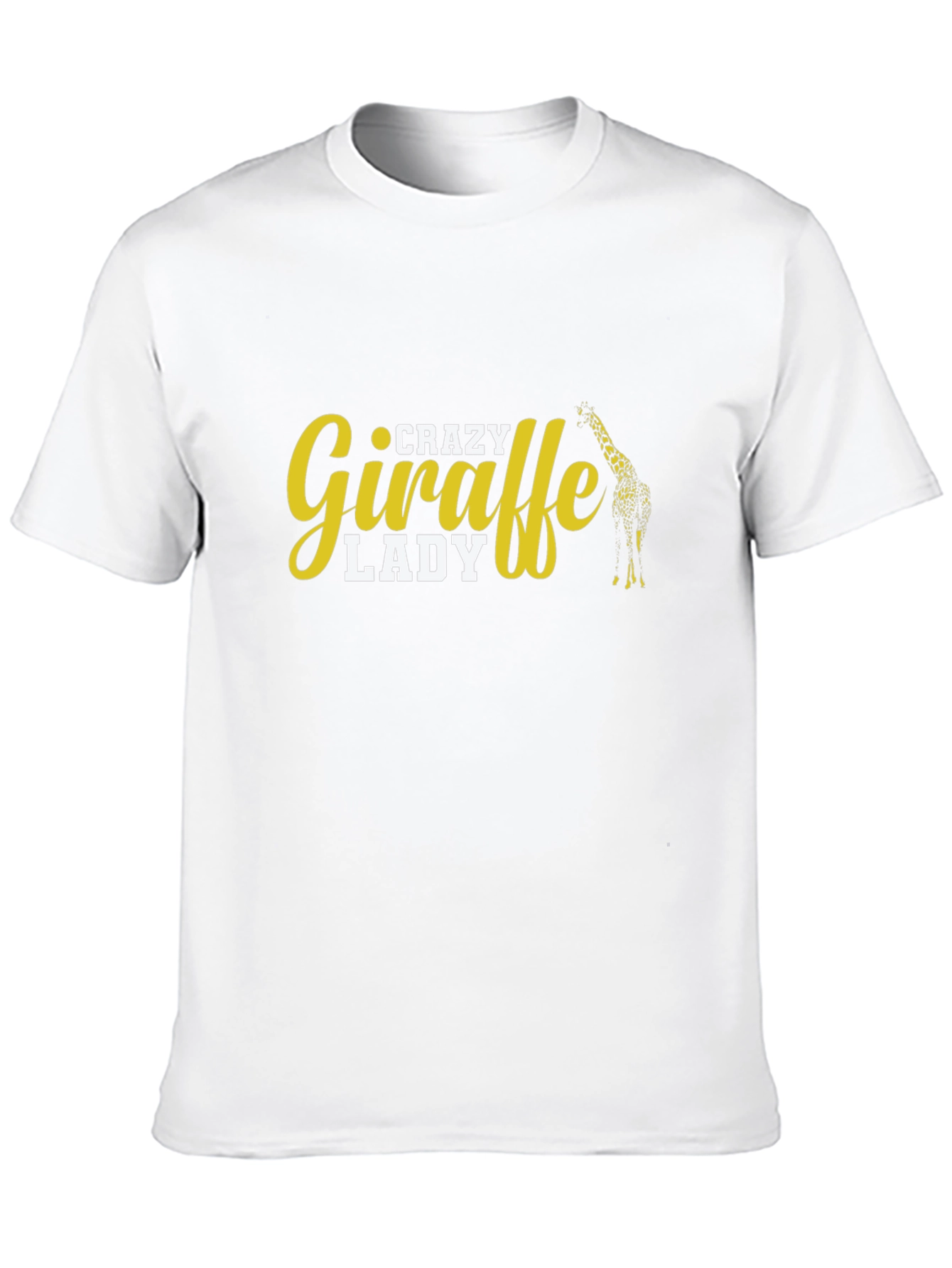 Crazy Giraffe Lady T-Shirt - Black