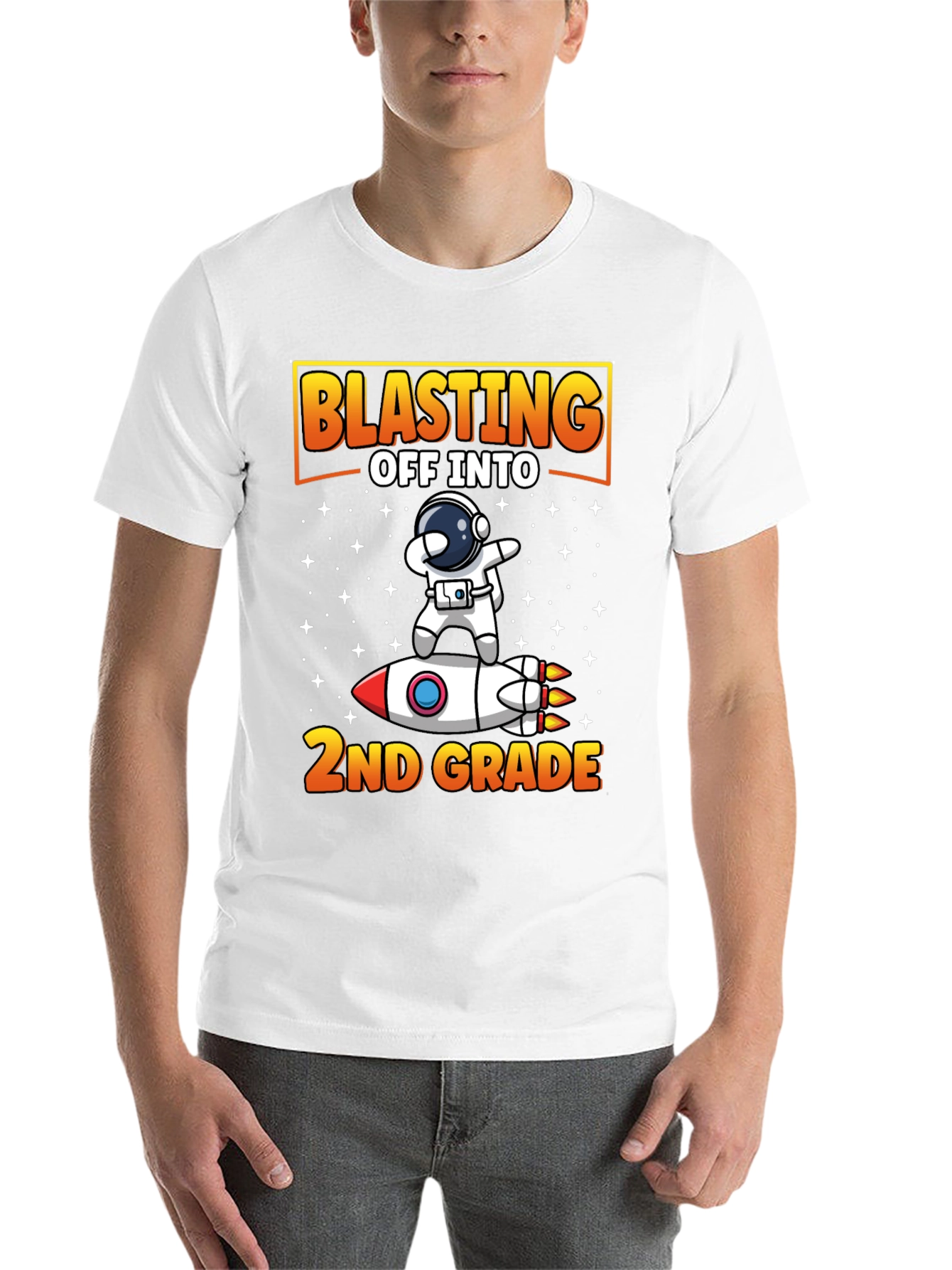 Blasting Off To 2nd Grade T-Shirt Astronaut Rocket