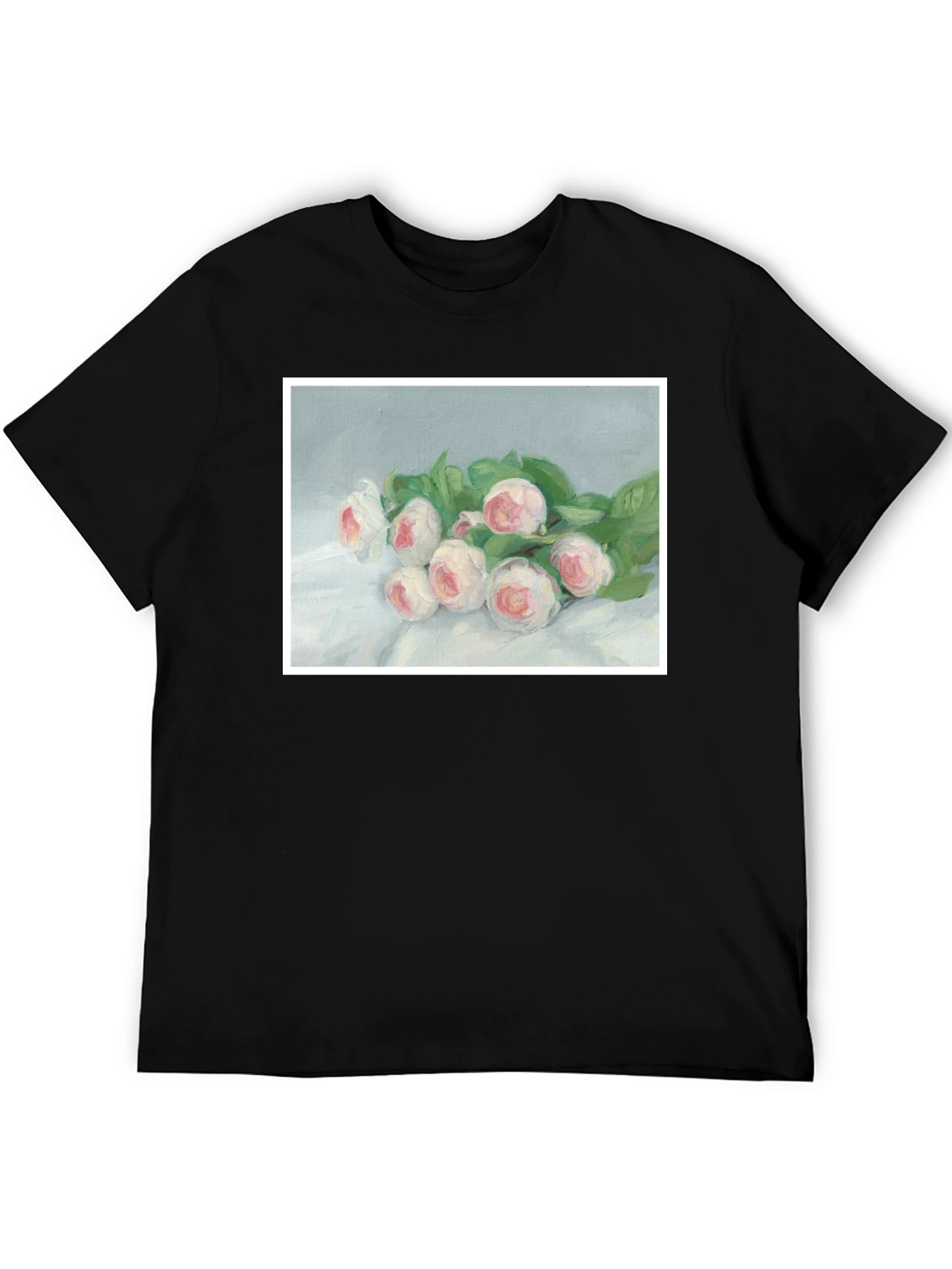 Floral Art T-Shirt - Elegant Bouquet Tee