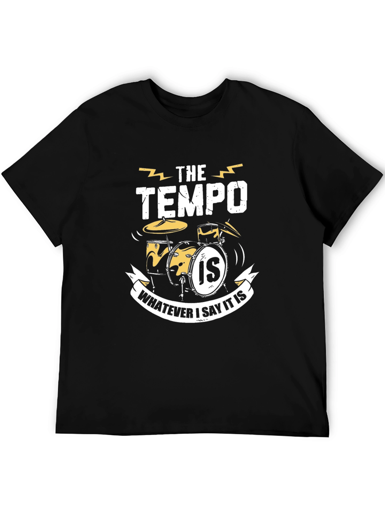 Tempo Drummer T-Shirt: Funny Musician Tee