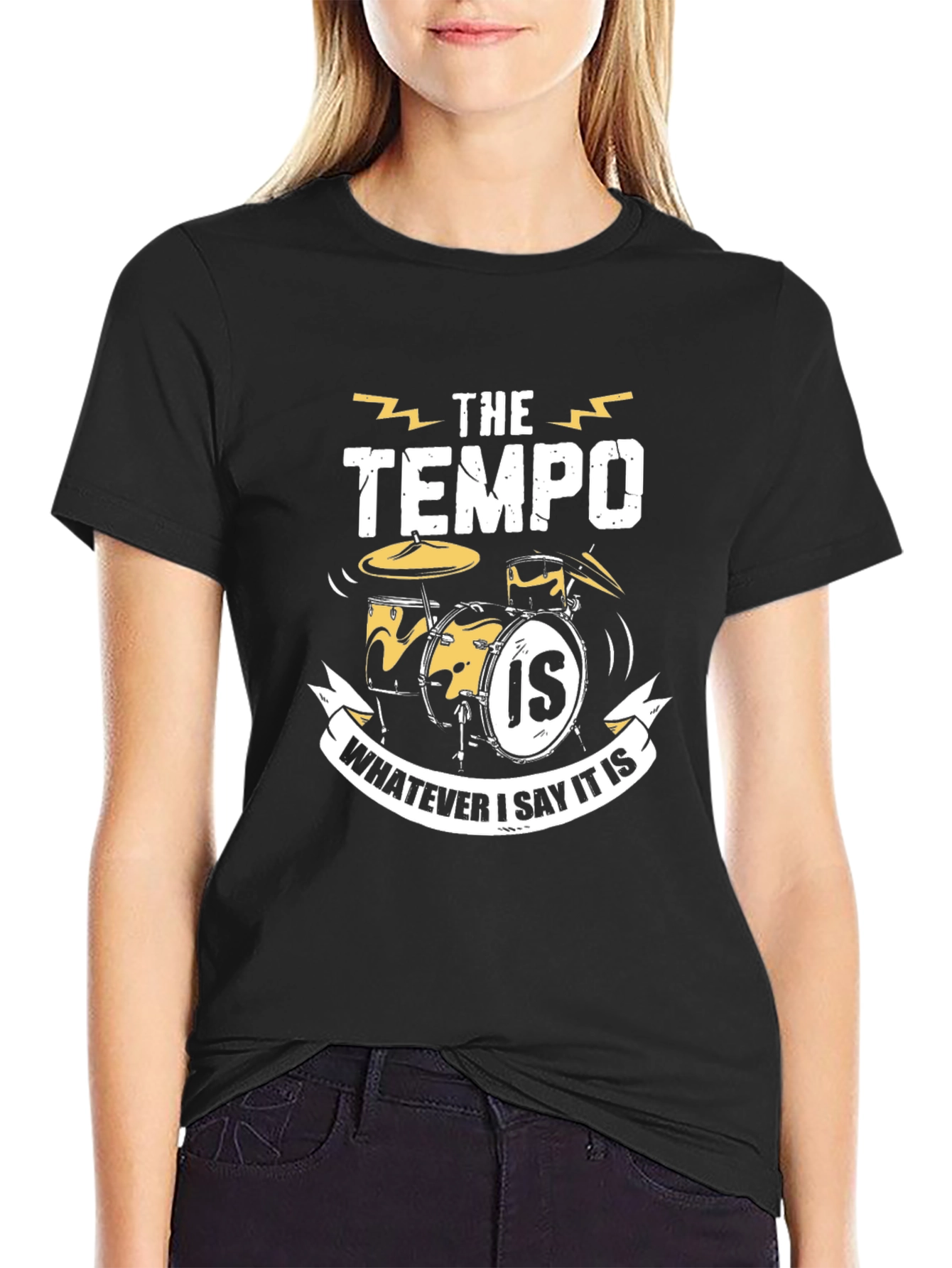 Tempo Drummer T-Shirt: Funny Musician Tee