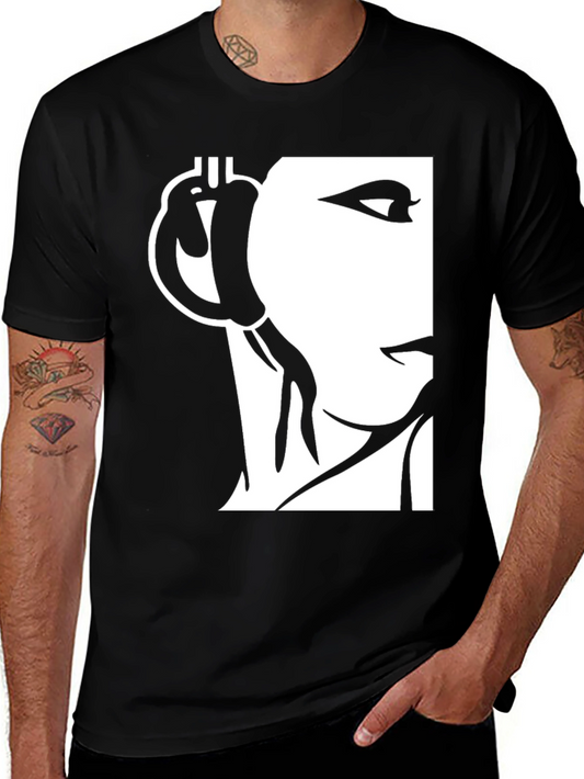 Abstract Woman Graphic Print T-Shirt