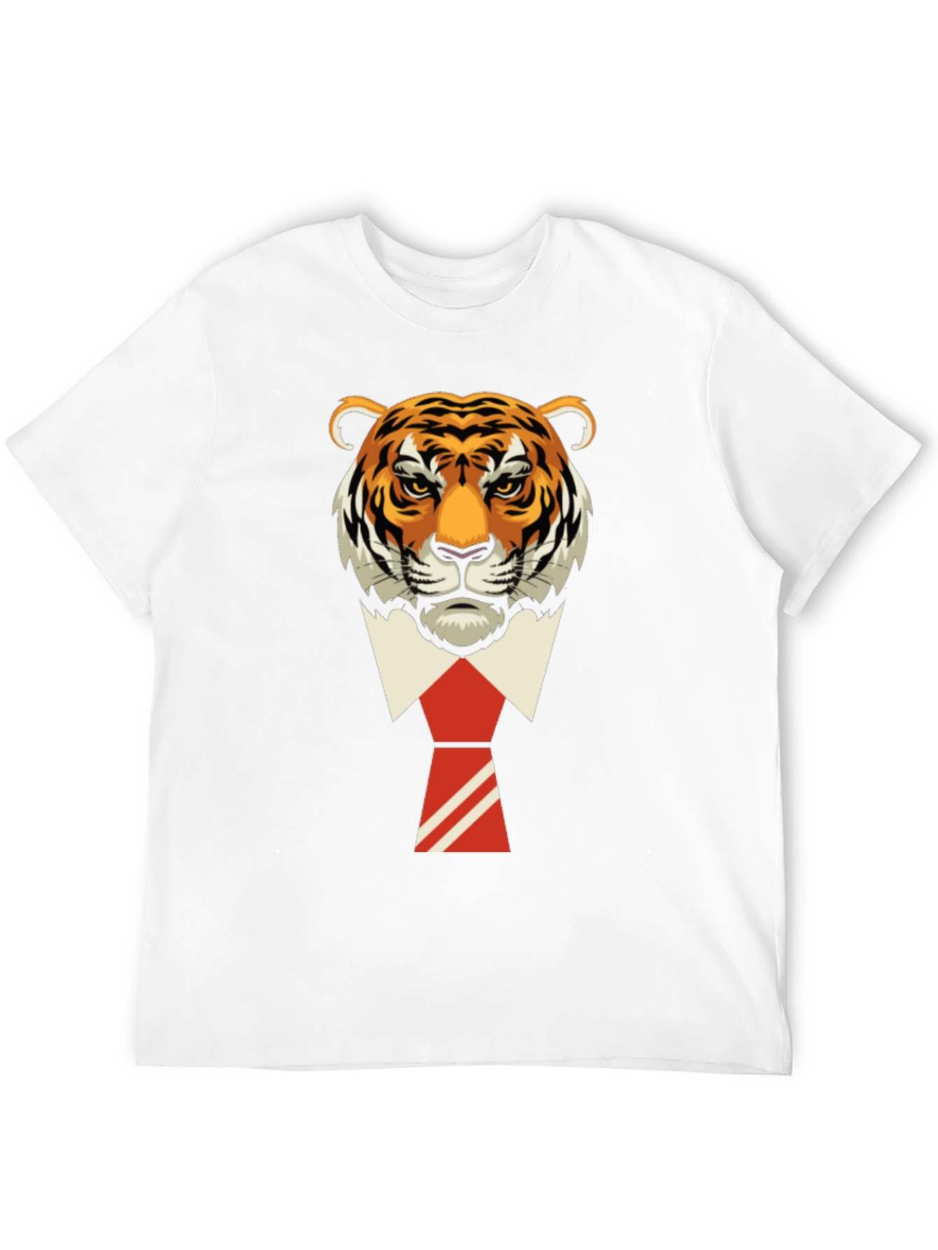 Tiger Head in Suit T-Shirt - Cool Graphic Tee