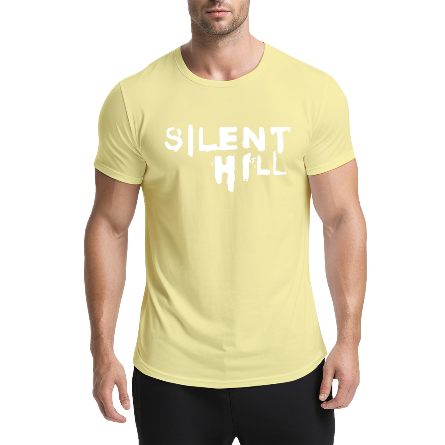 Silent Hill Horror Game Retro Graphic T-Shirt, Classic Game Lovers Dark Tee