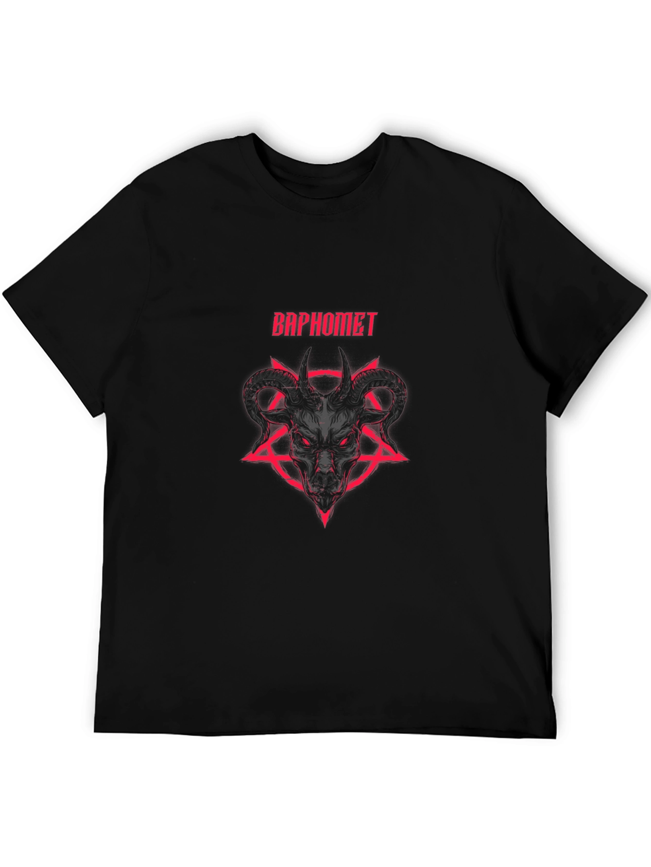 Baphomet Goat Tee - Satanic Graphic T-Shirt - Black