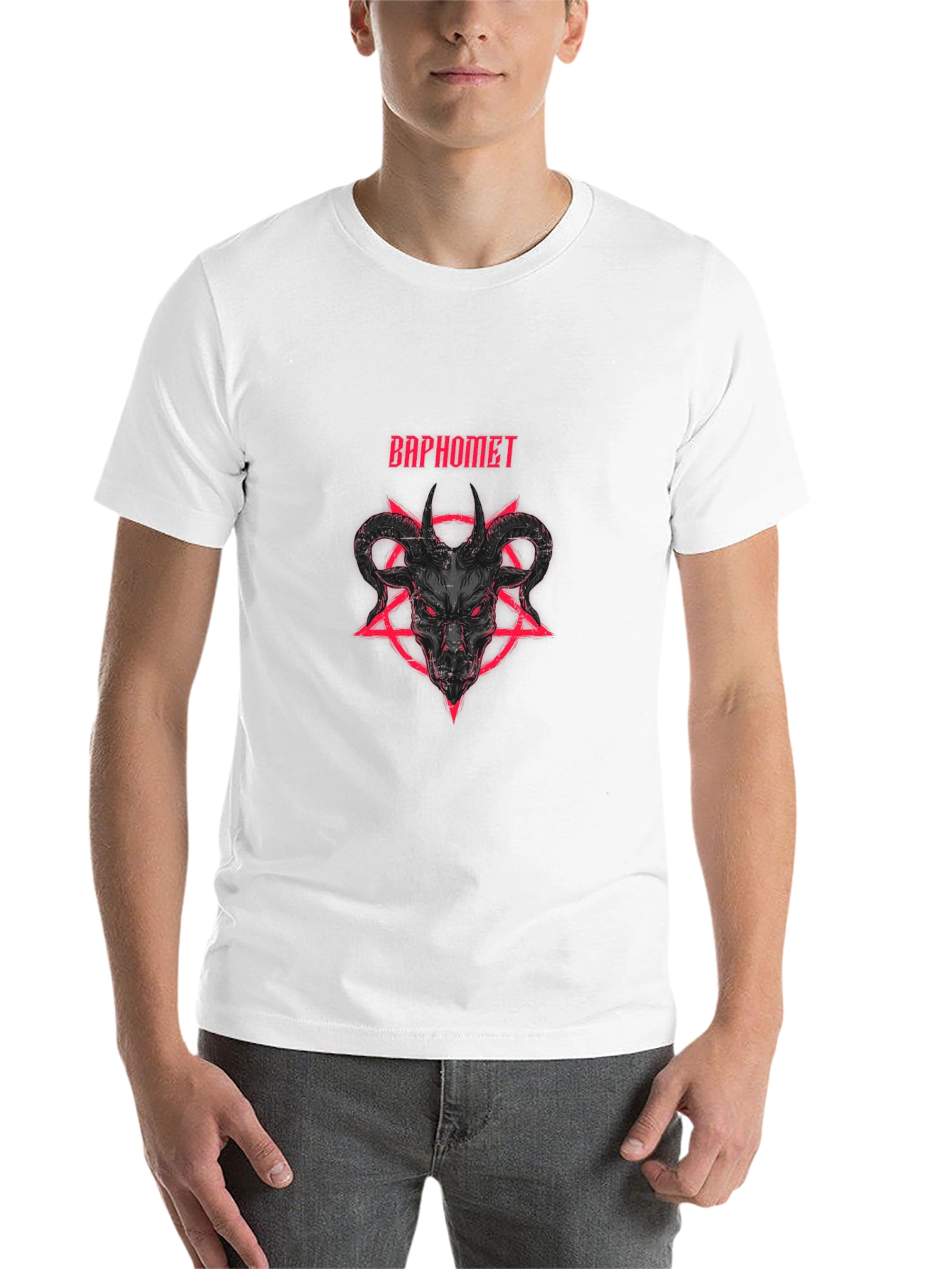 Baphomet Goat Tee - Satanic Graphic T-Shirt - Black