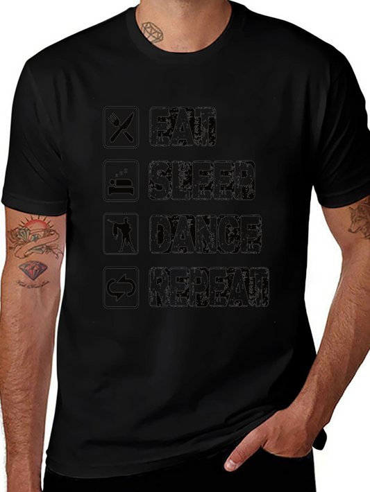 Eat Sleep Dance Repeat Graphic Tee