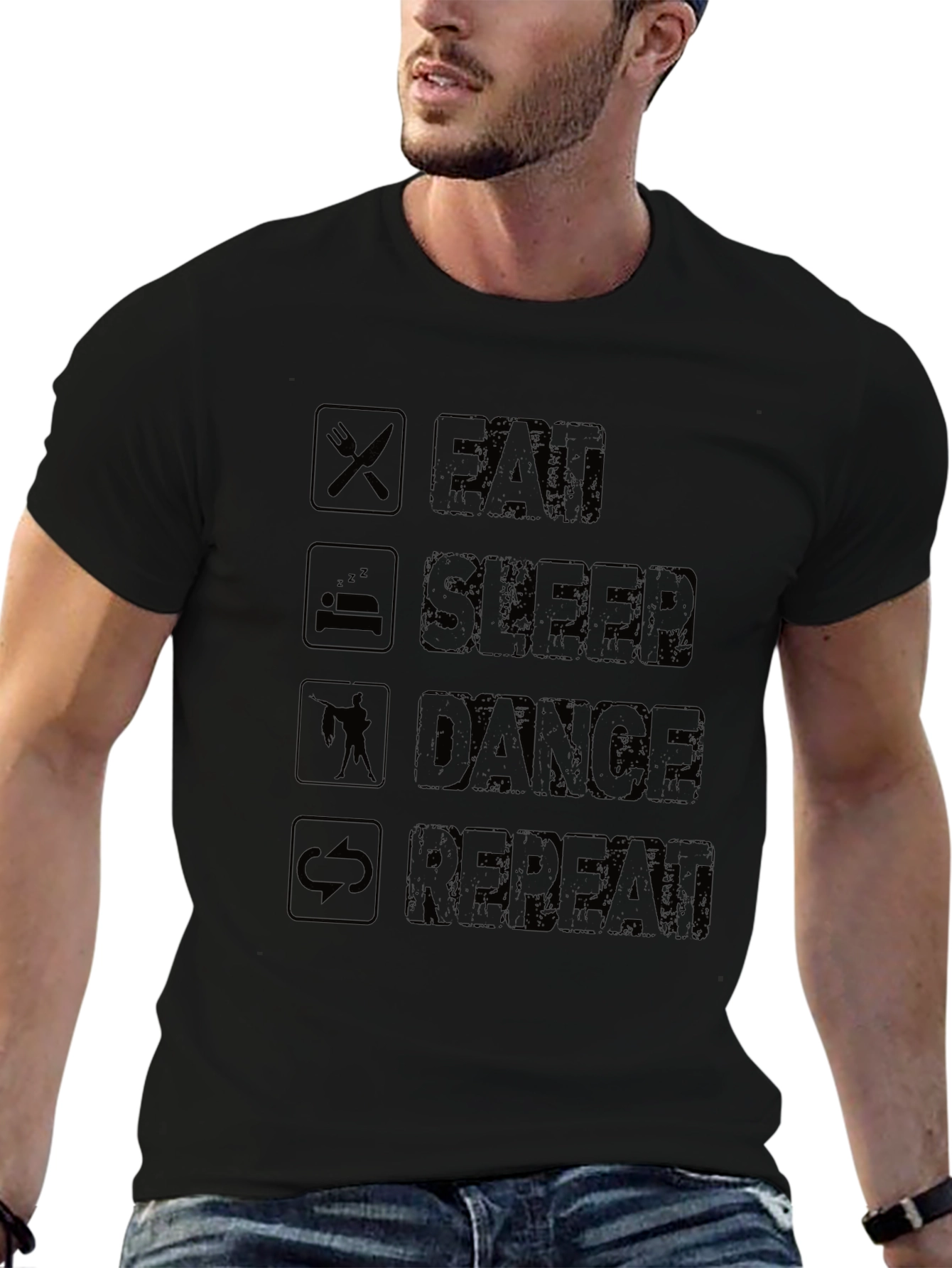 Eat Sleep Dance Repeat Graphic Tee