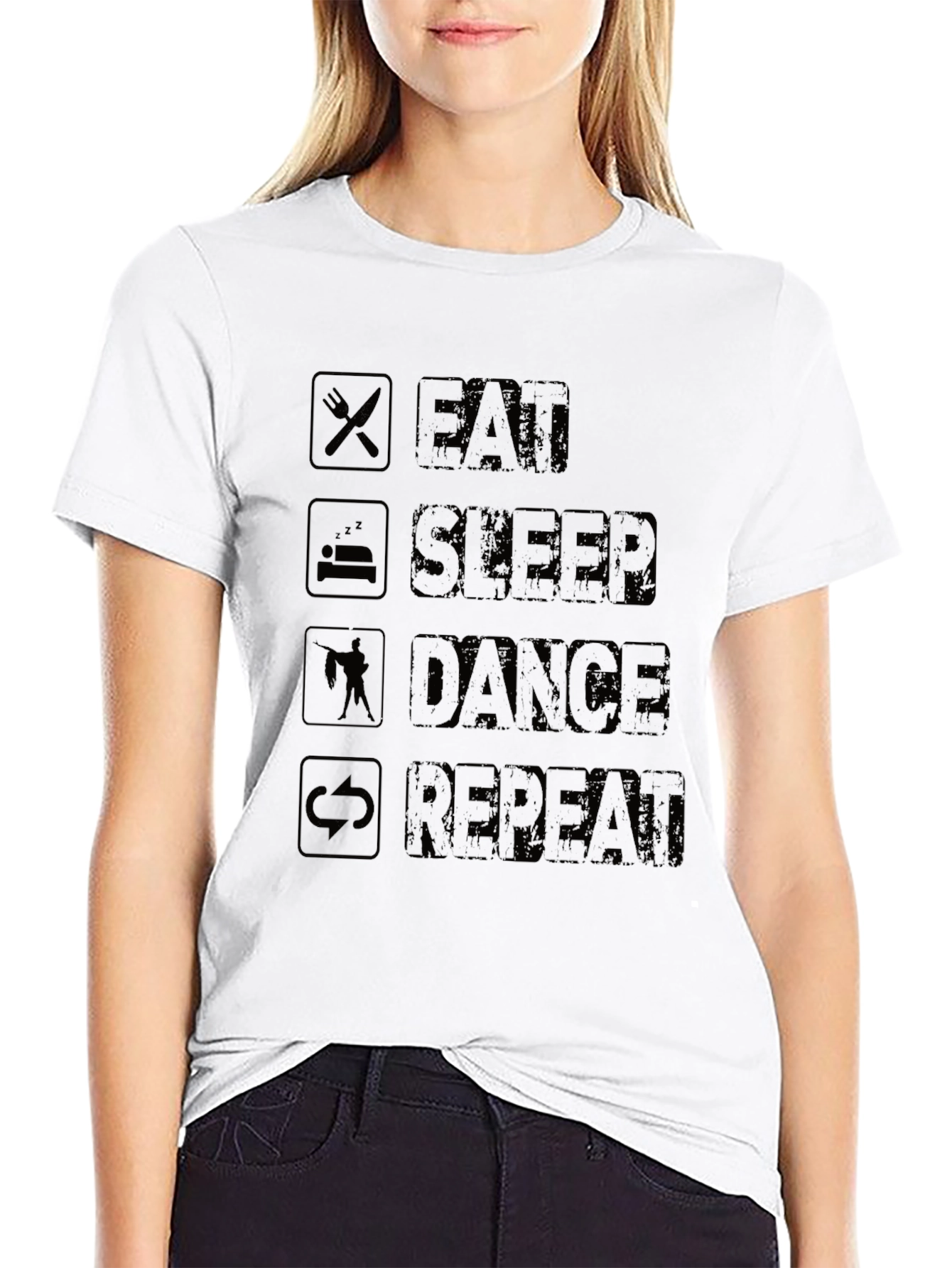 Eat Sleep Dance Repeat Graphic Tee