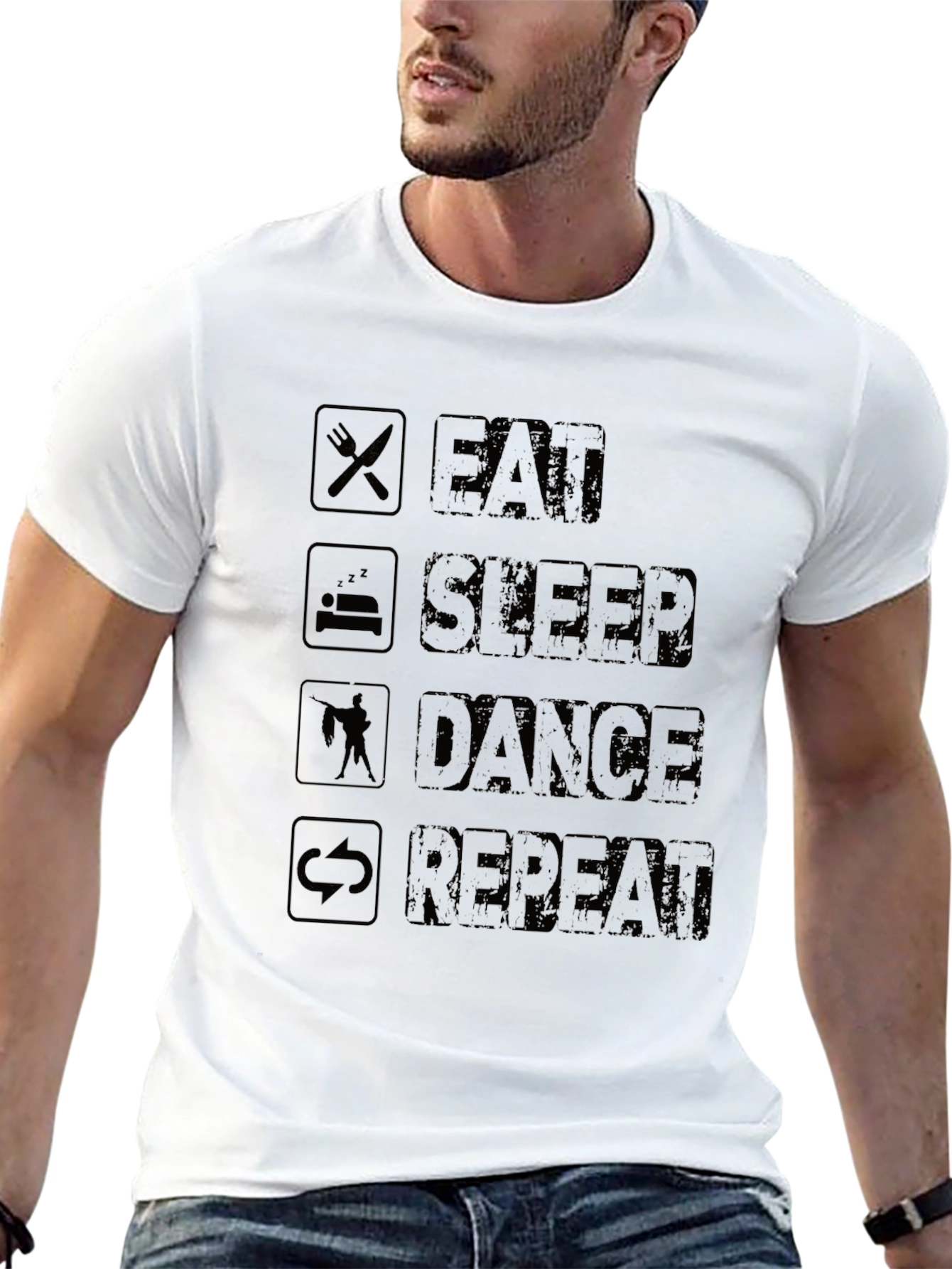 Eat Sleep Dance Repeat Graphic Tee