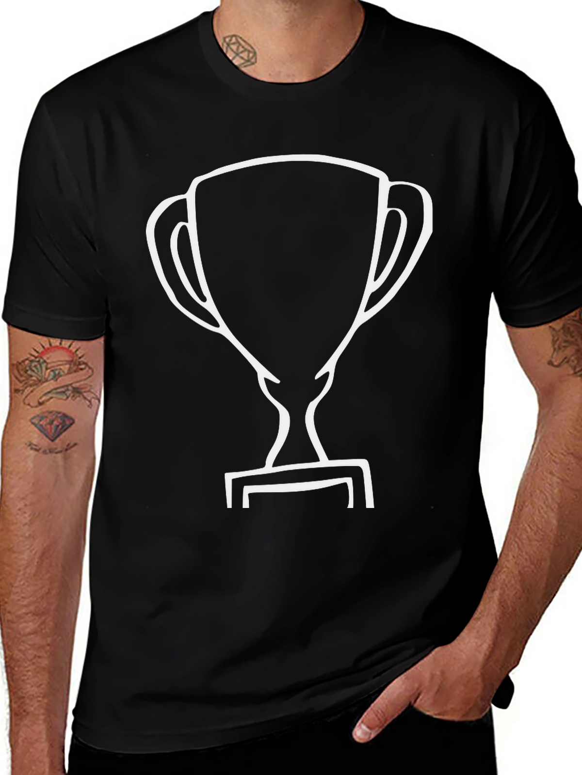 Black Trophy T-Shirt - Victory Style