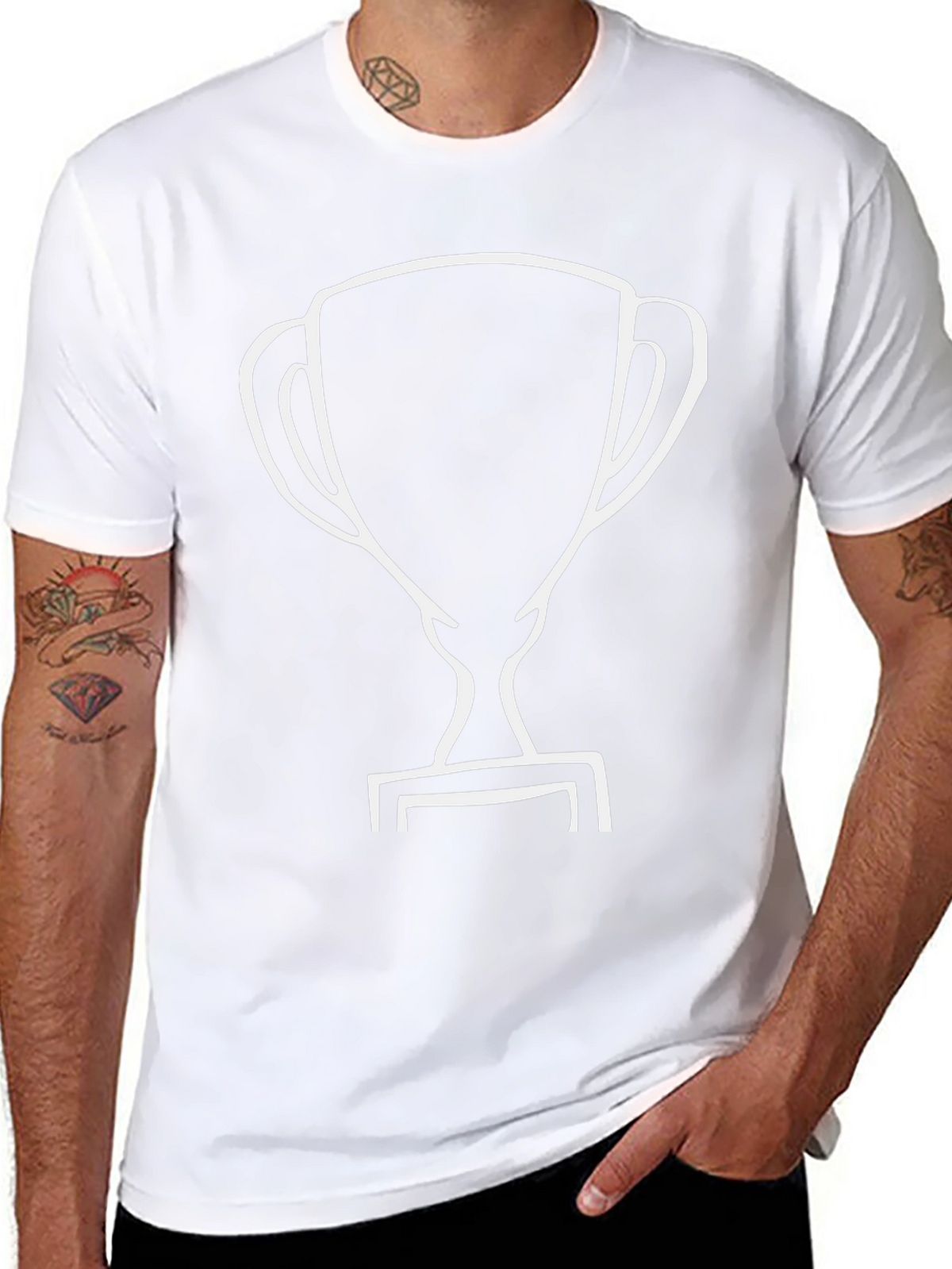 Black Trophy T-Shirt - Victory Style