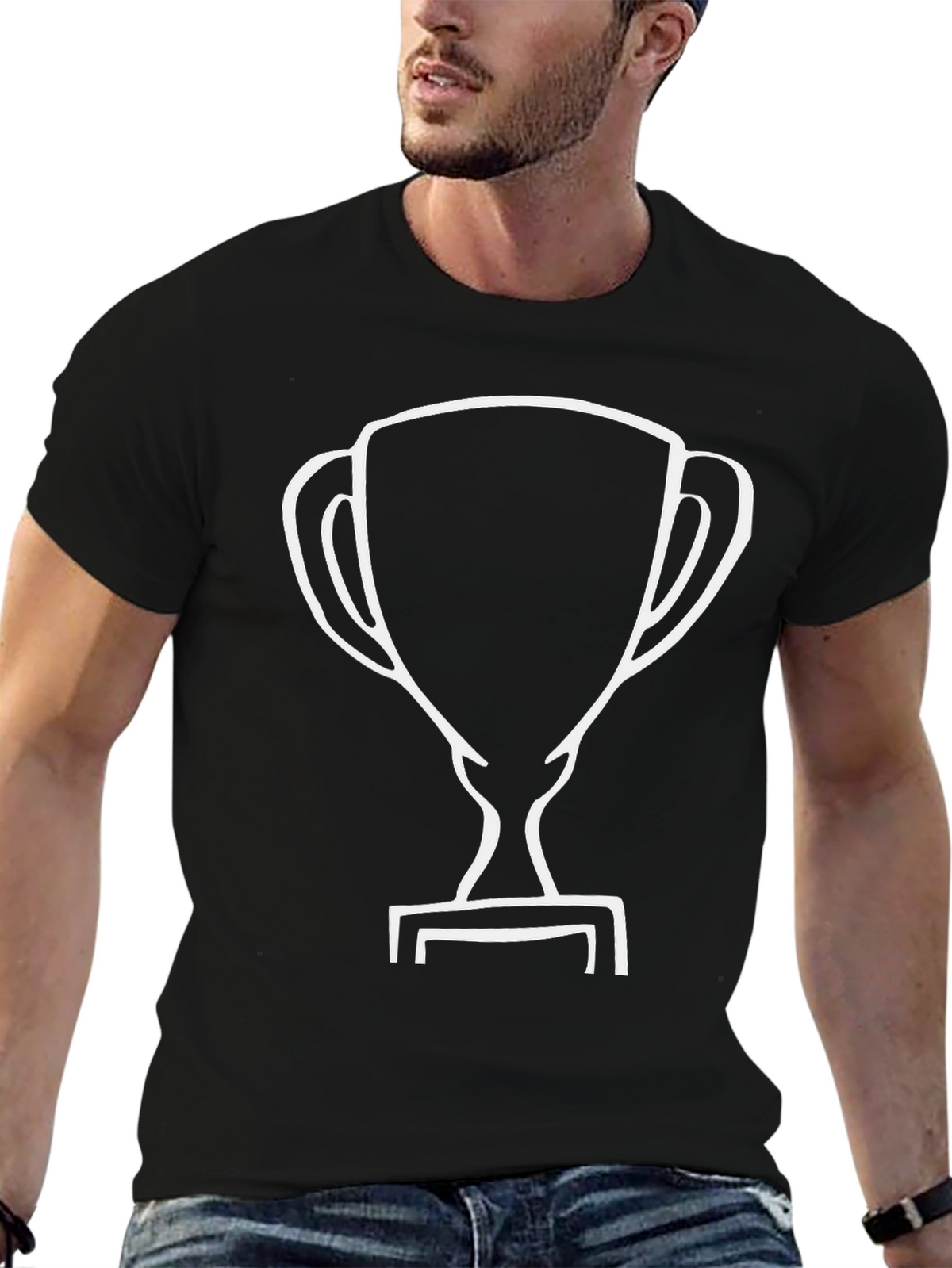 Black Trophy T-Shirt - Victory Style