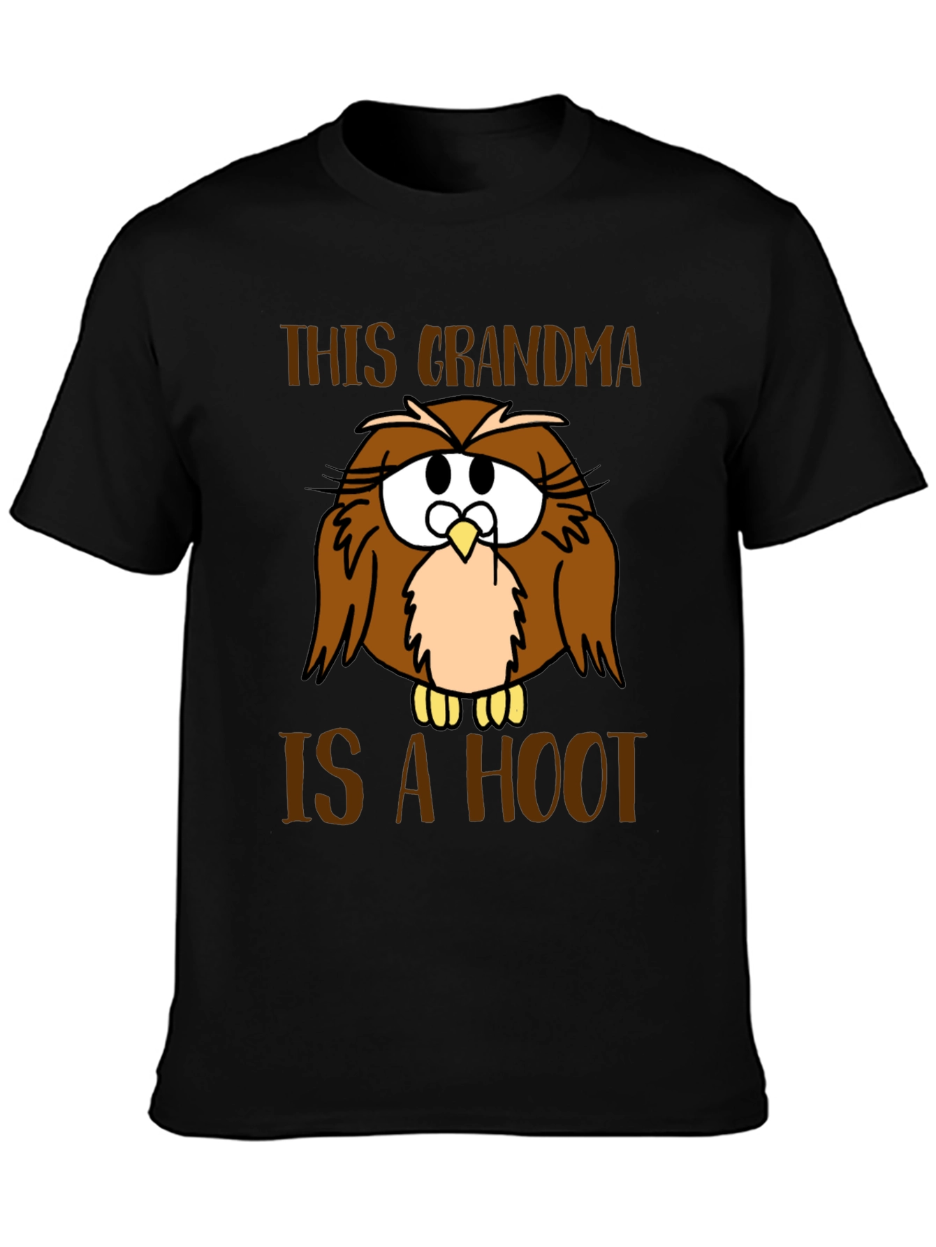Funny Grandma Owl Graphic T-Shirt