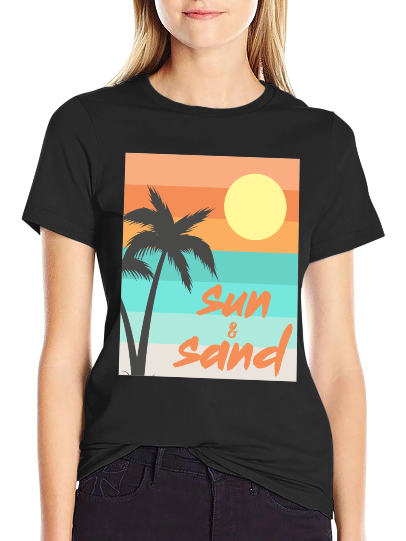 Sun & Sand Graphic Tee - Relaxed Beach Vibes