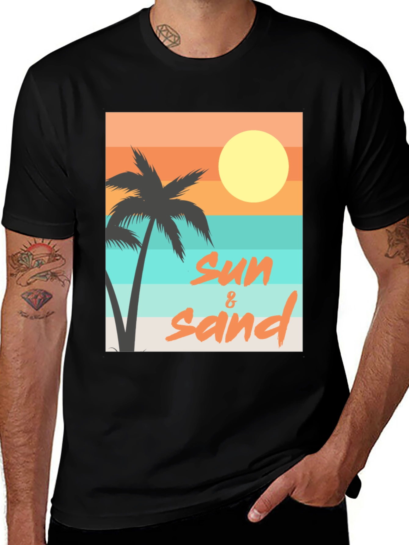 Sun & Sand Graphic Tee - Relaxed Beach Vibes