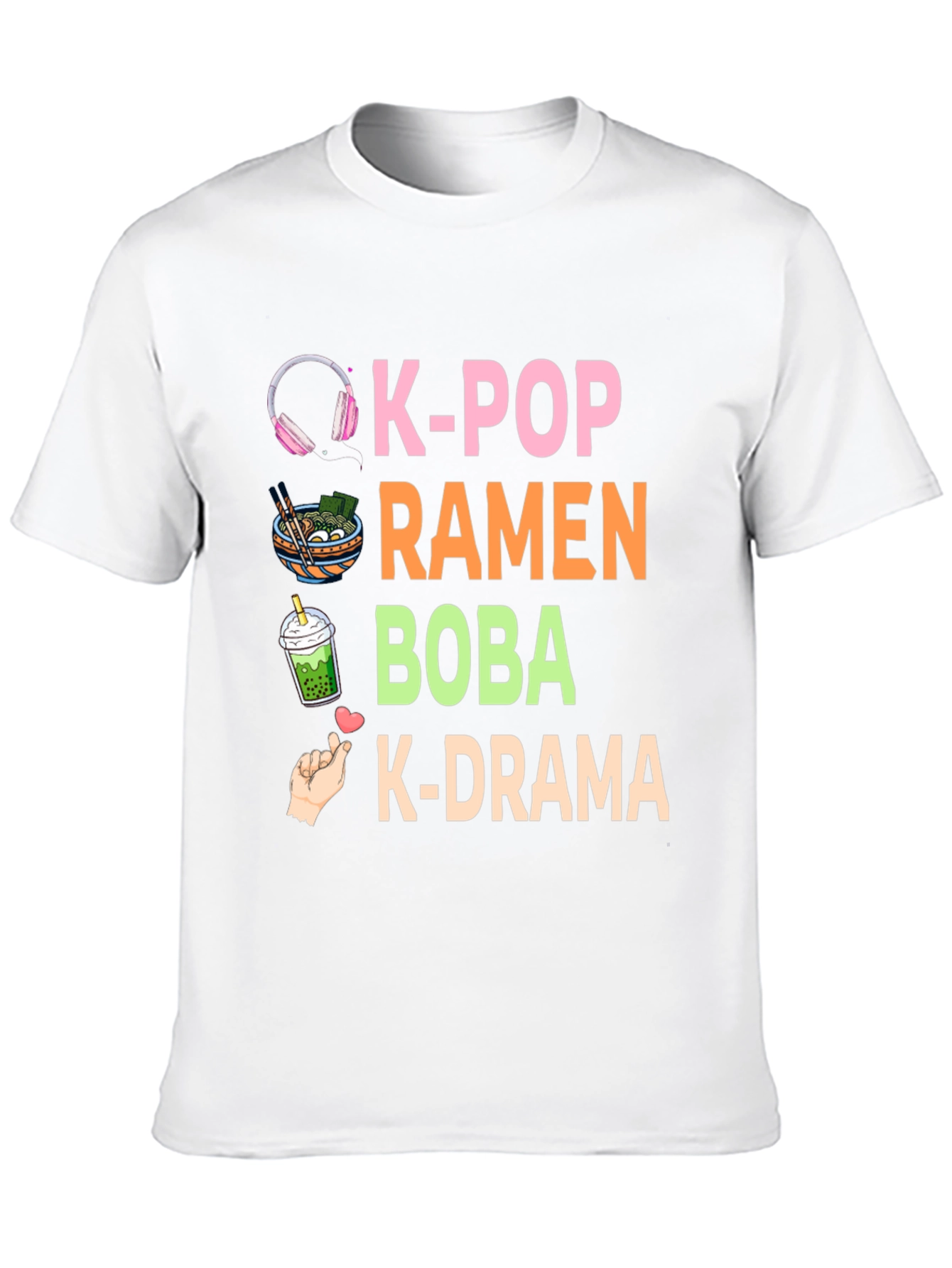 K-Pop Ramen Boba K-Drama T-Shirt