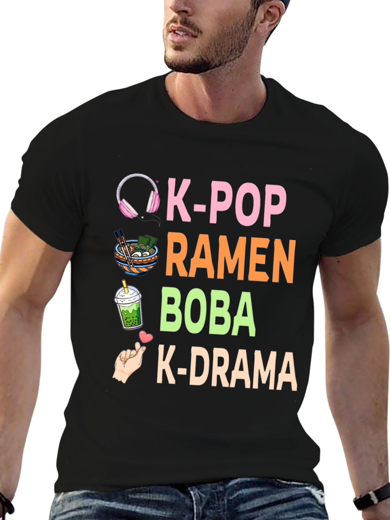 K-Pop Ramen Boba K-Drama T-Shirt