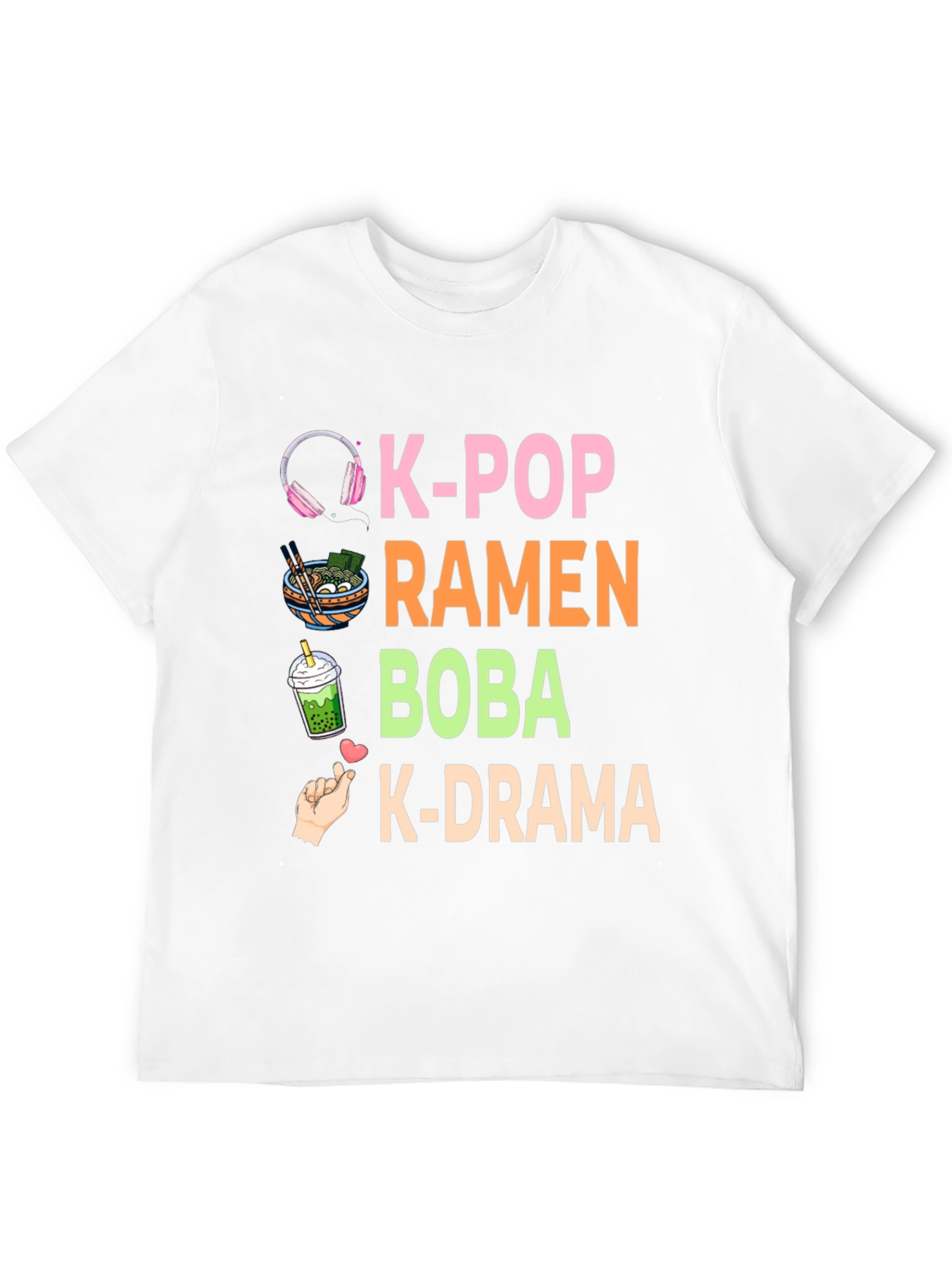K-Pop Ramen Boba K-Drama T-Shirt