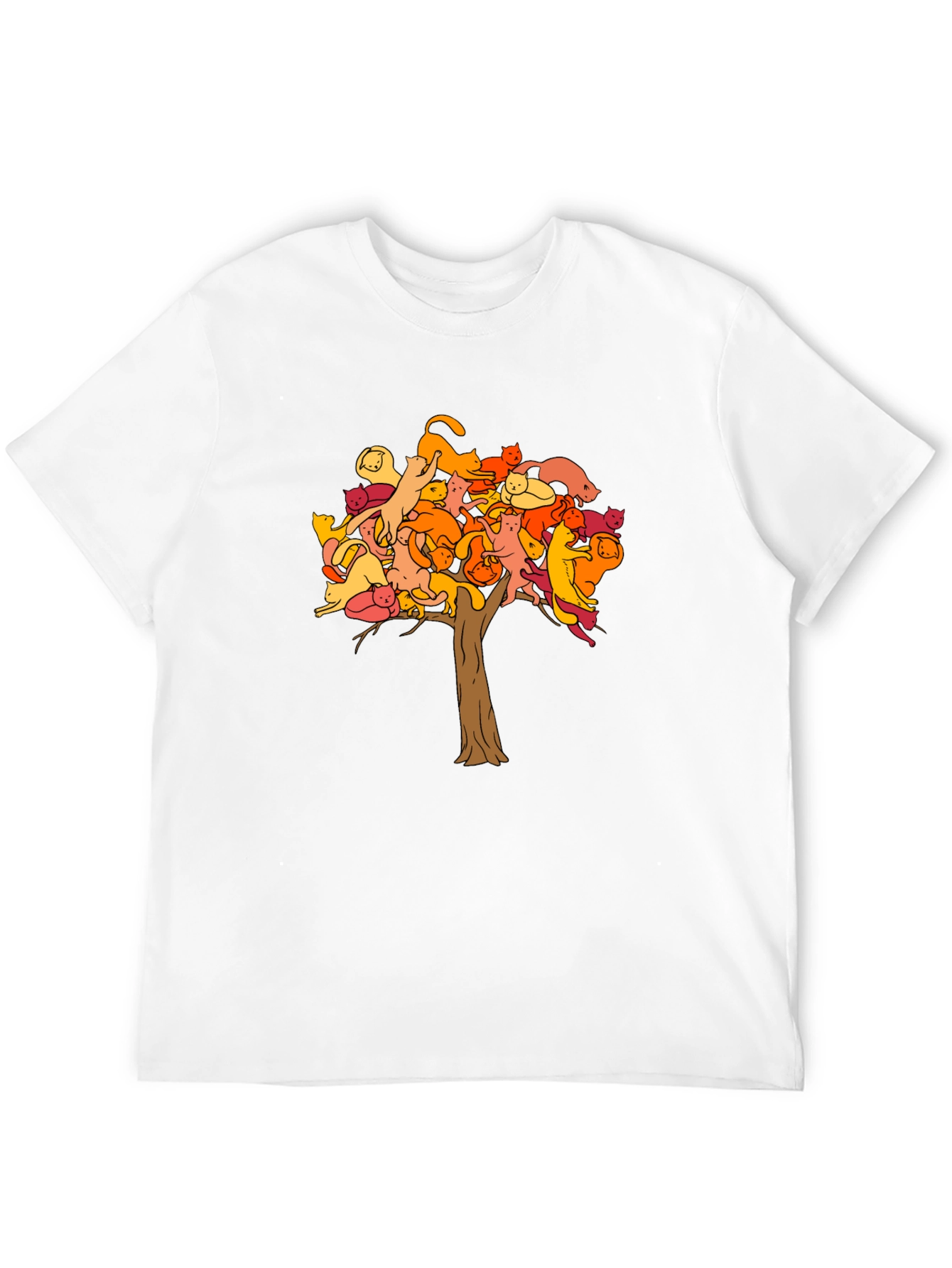 Cat Tree Graphic Tee - Unisex Black T-Shirt