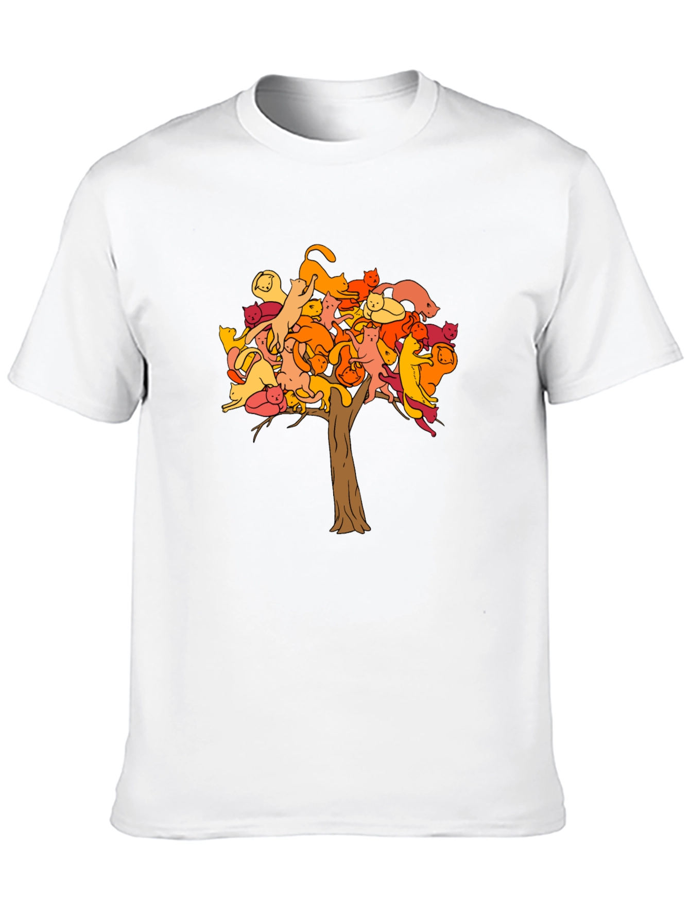Cat Tree Graphic Tee - Unisex Black T-Shirt