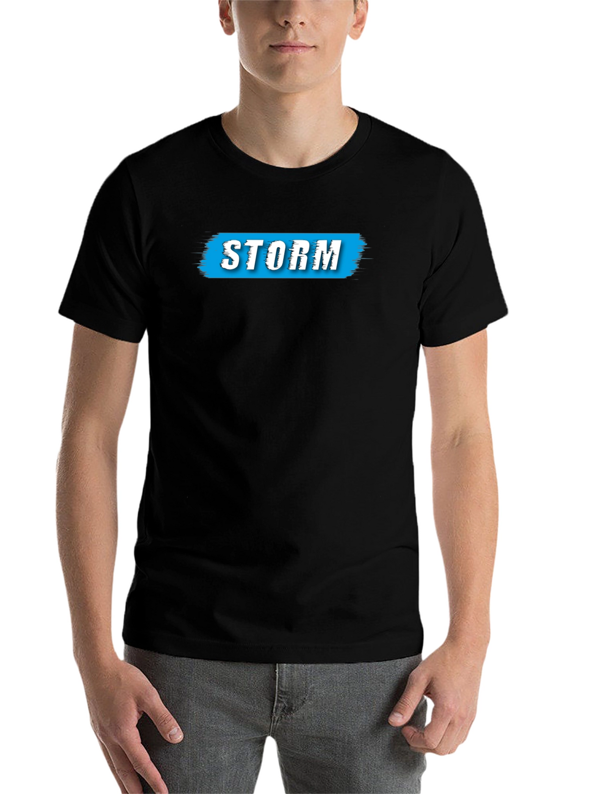Storm Graphic Print Mens Black T-Shirt