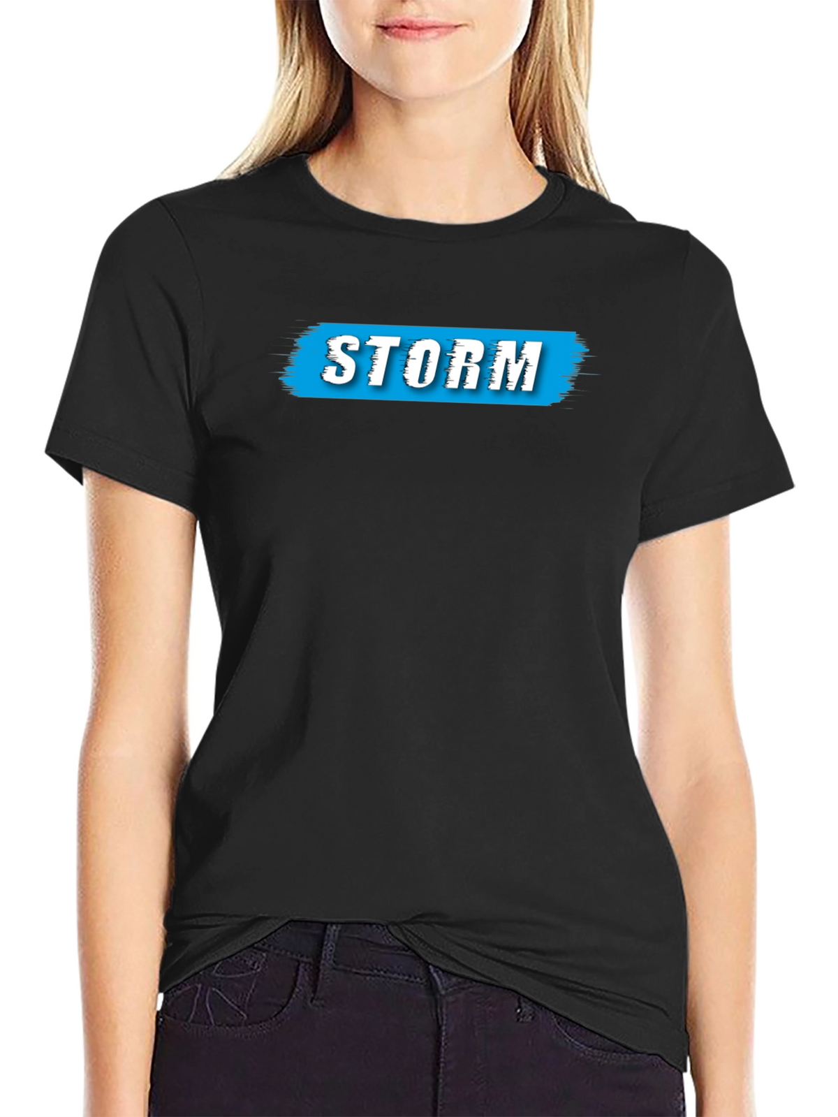 Storm Graphic Print Mens Black T-Shirt