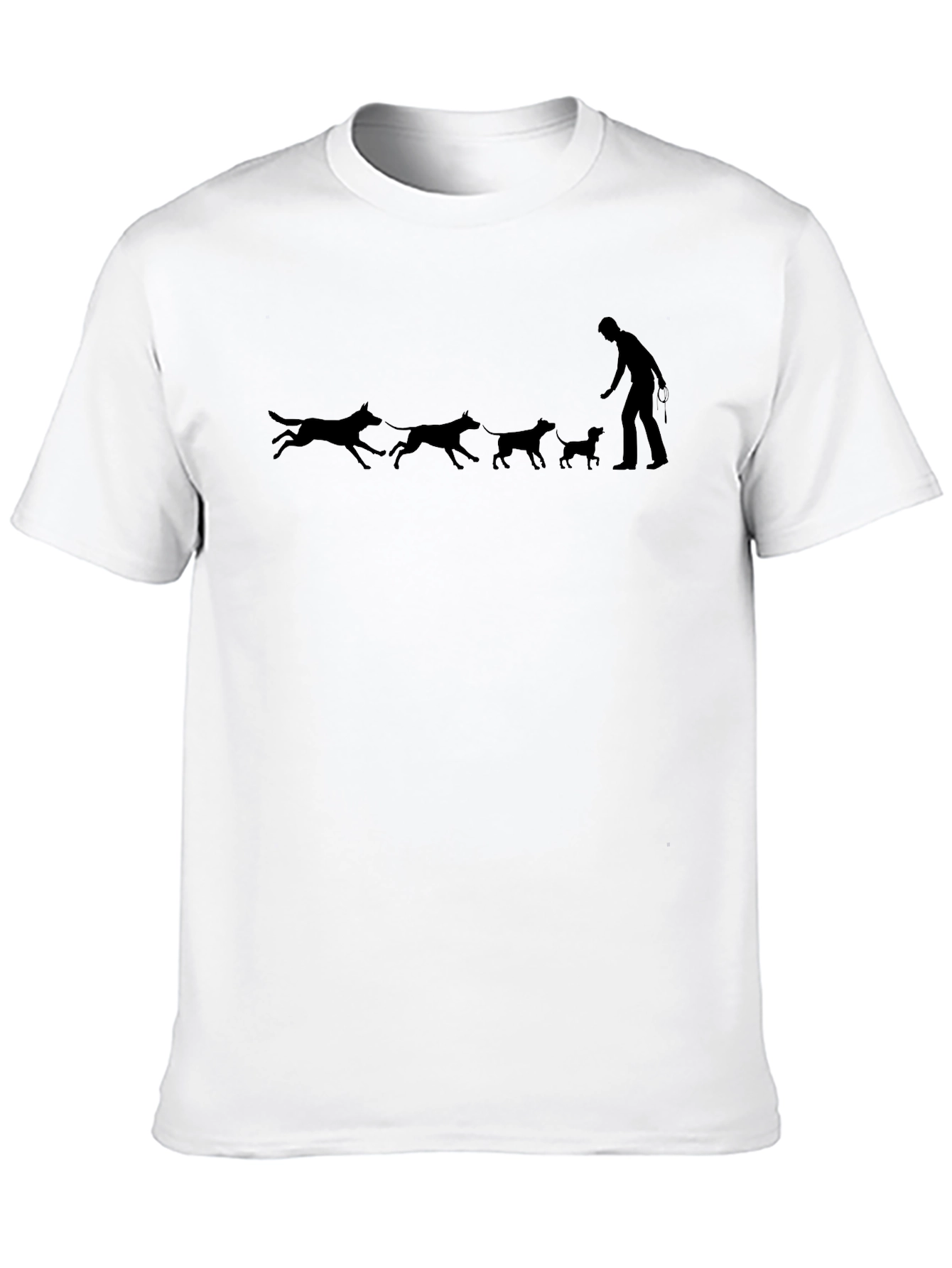 Dog Walker Tee - Black Graphic Print