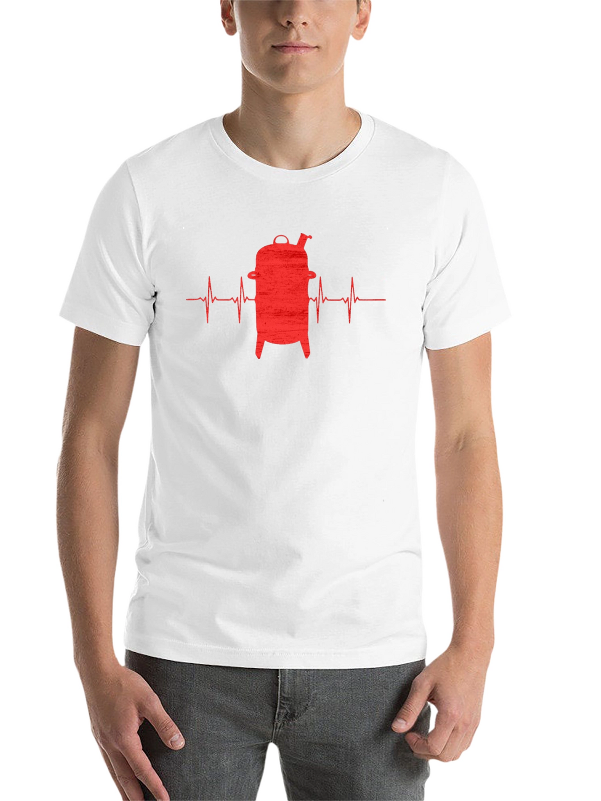 BBQ Heartbeat T-Shirt - Grill Master Tee
