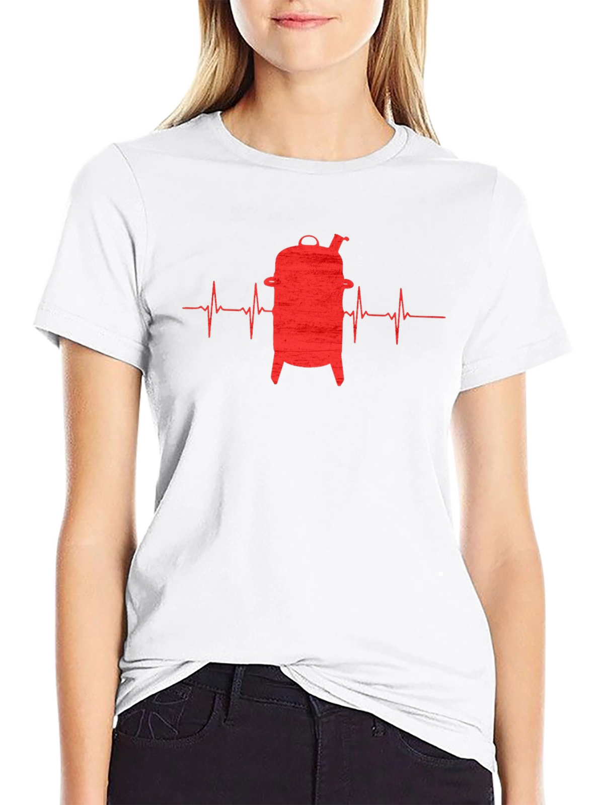 BBQ Heartbeat T-Shirt - Grill Master Tee