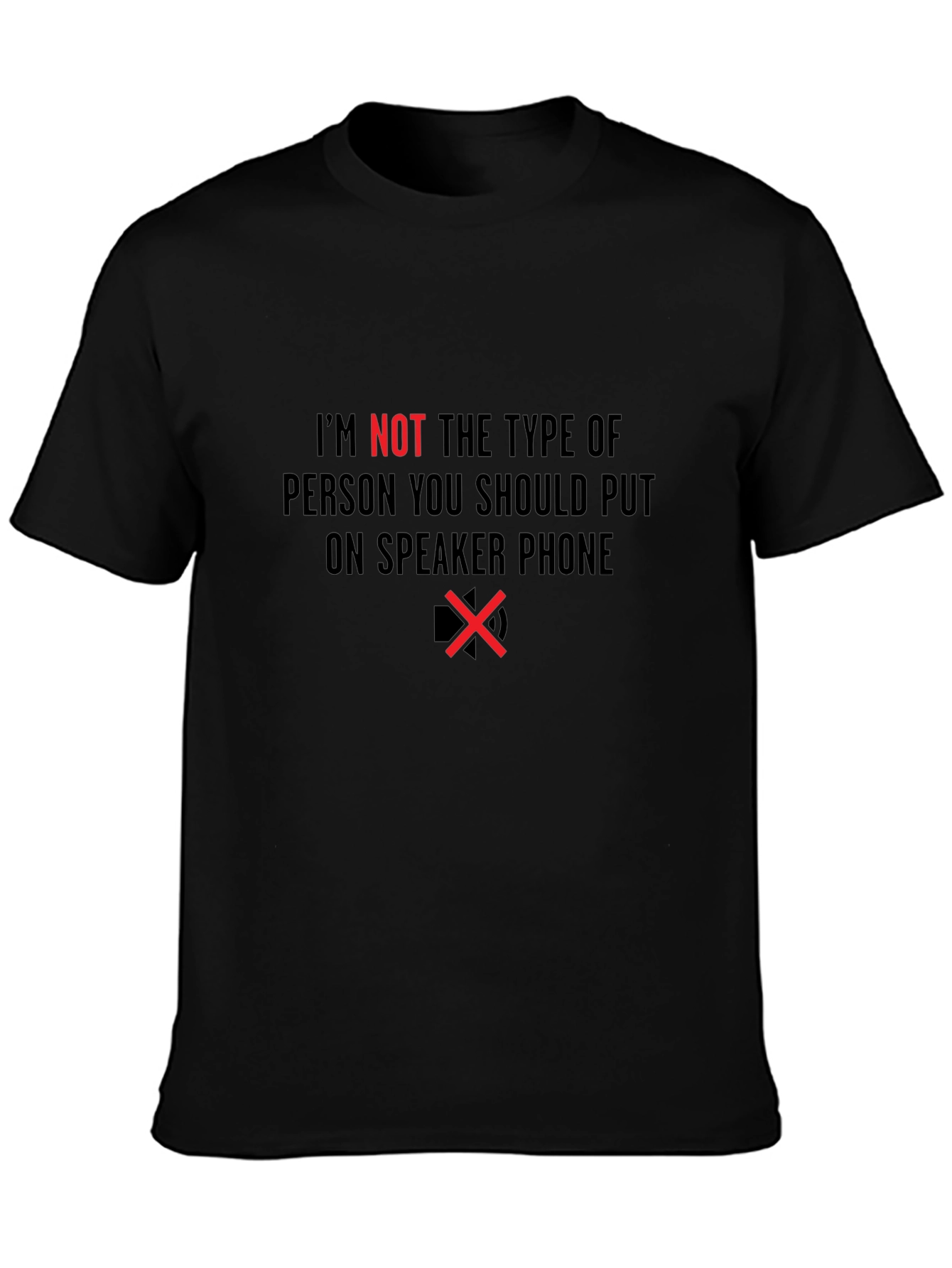 Speaker Phone Warning Graphic Tee