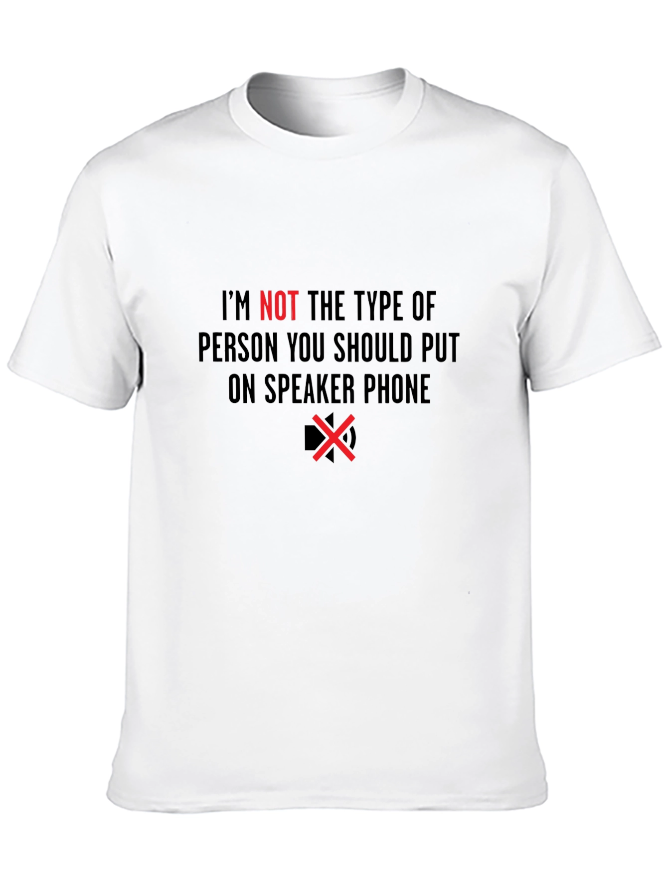 Speaker Phone Warning Graphic Tee
