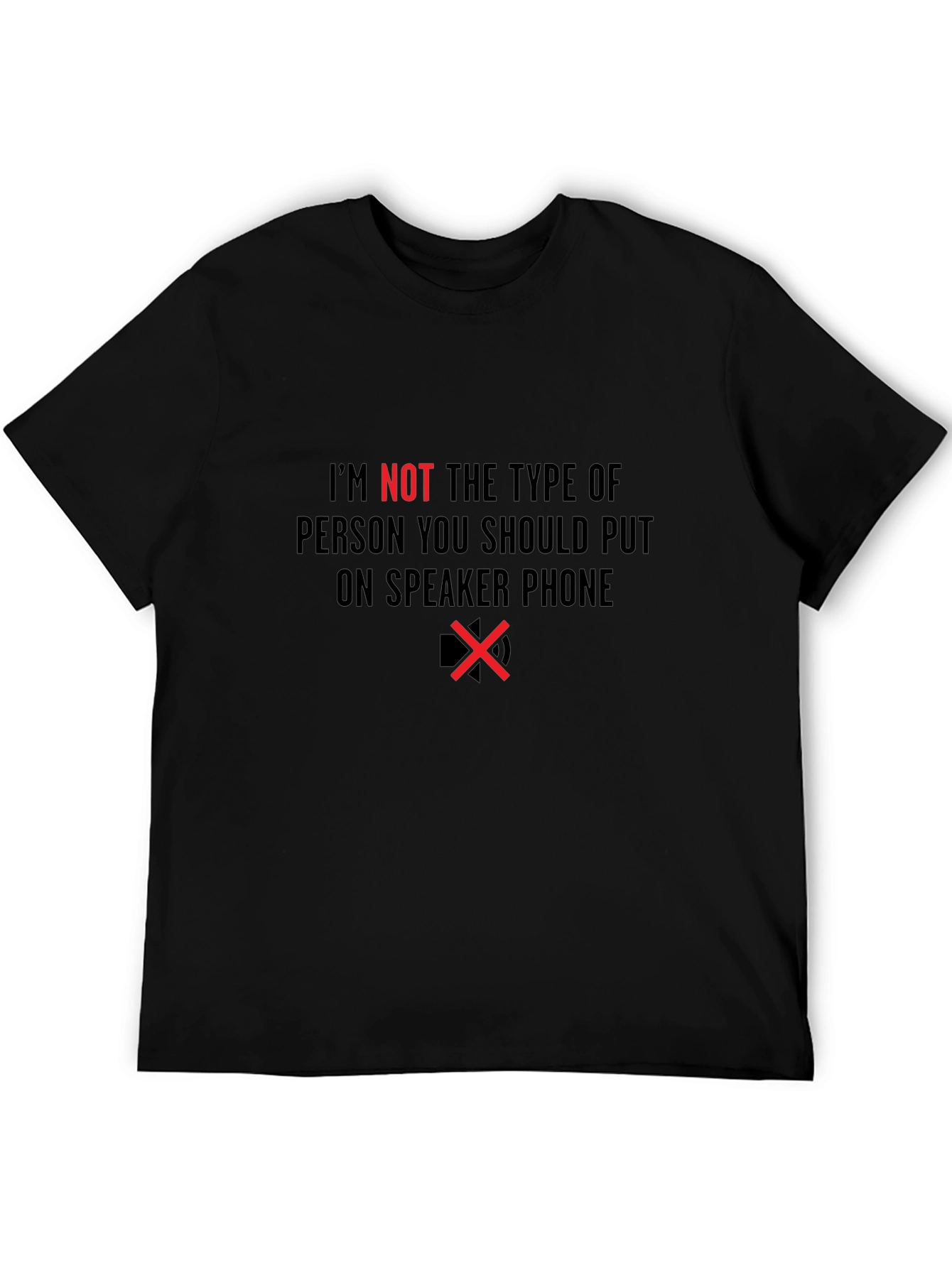Speaker Phone Warning Graphic Tee