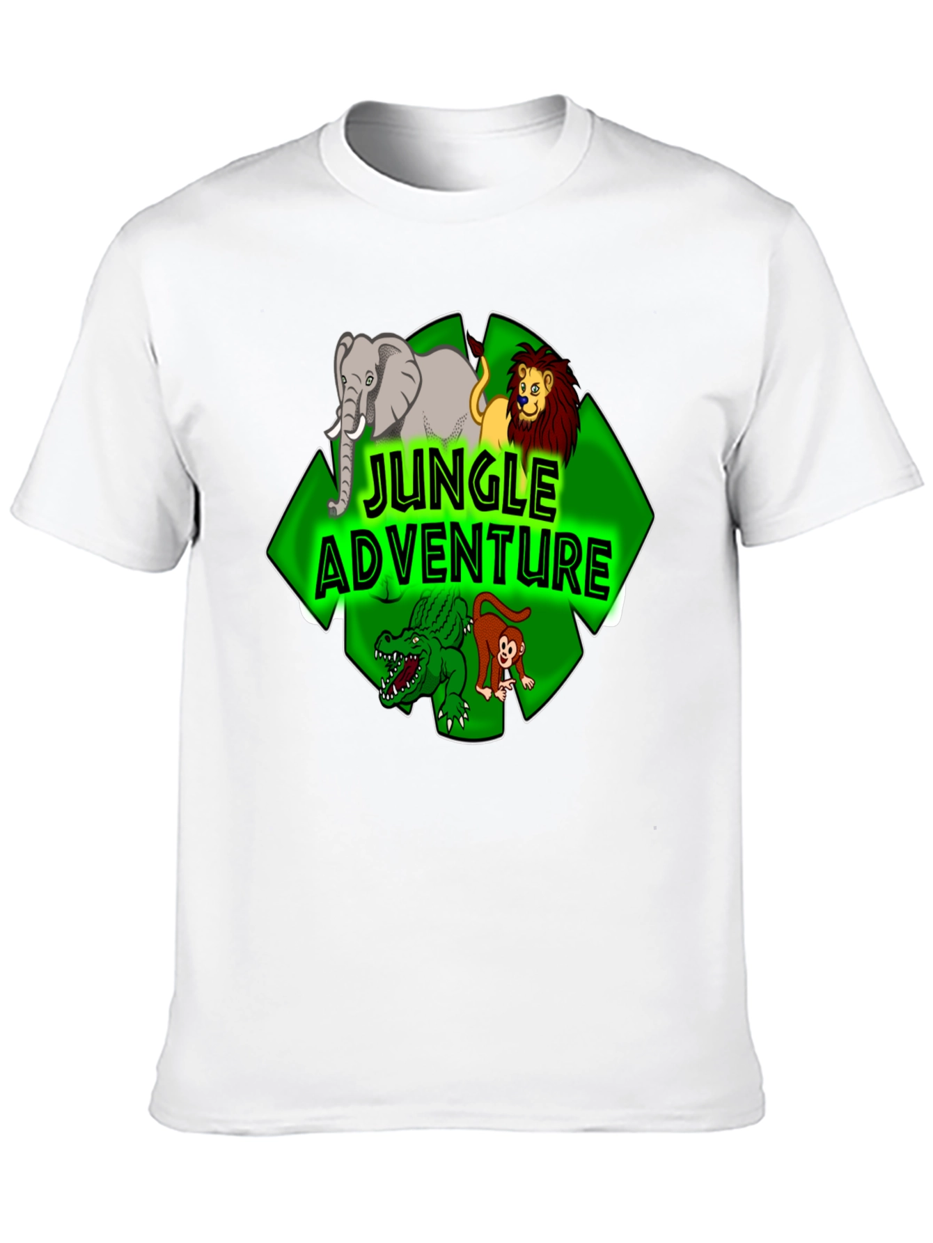 Jungle Adventure Cartoon Graphic Tee