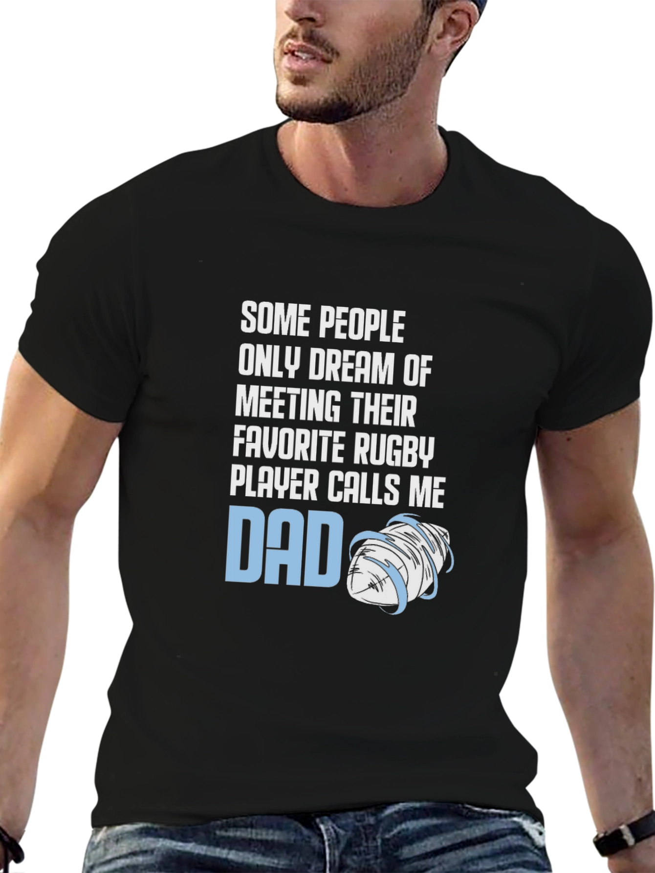Rugby Dad T-Shirt: Favorite Player Calls Me Dad